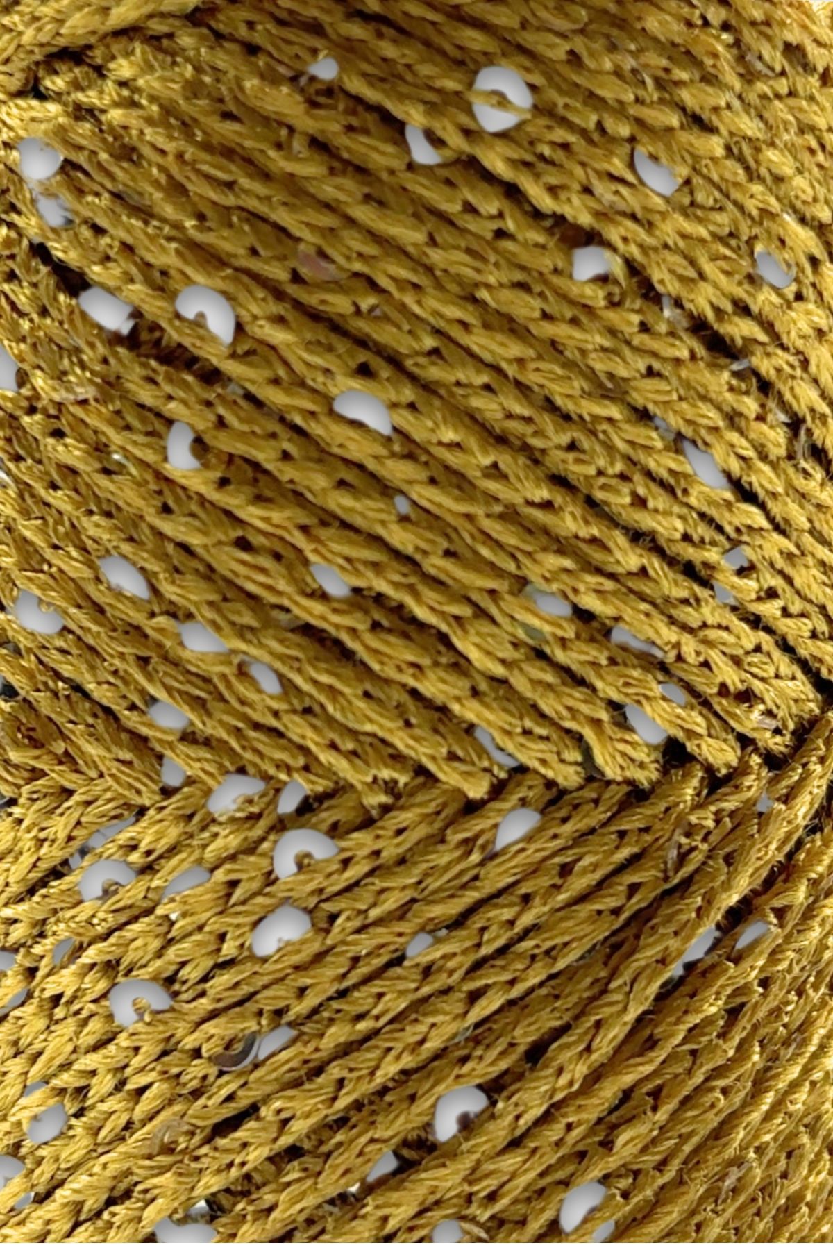 SENSY-Paillette Sequin Polyester Macrame Thread Polyester Macrame Thread Supply Thread Sequin Bag Thread Gold 2