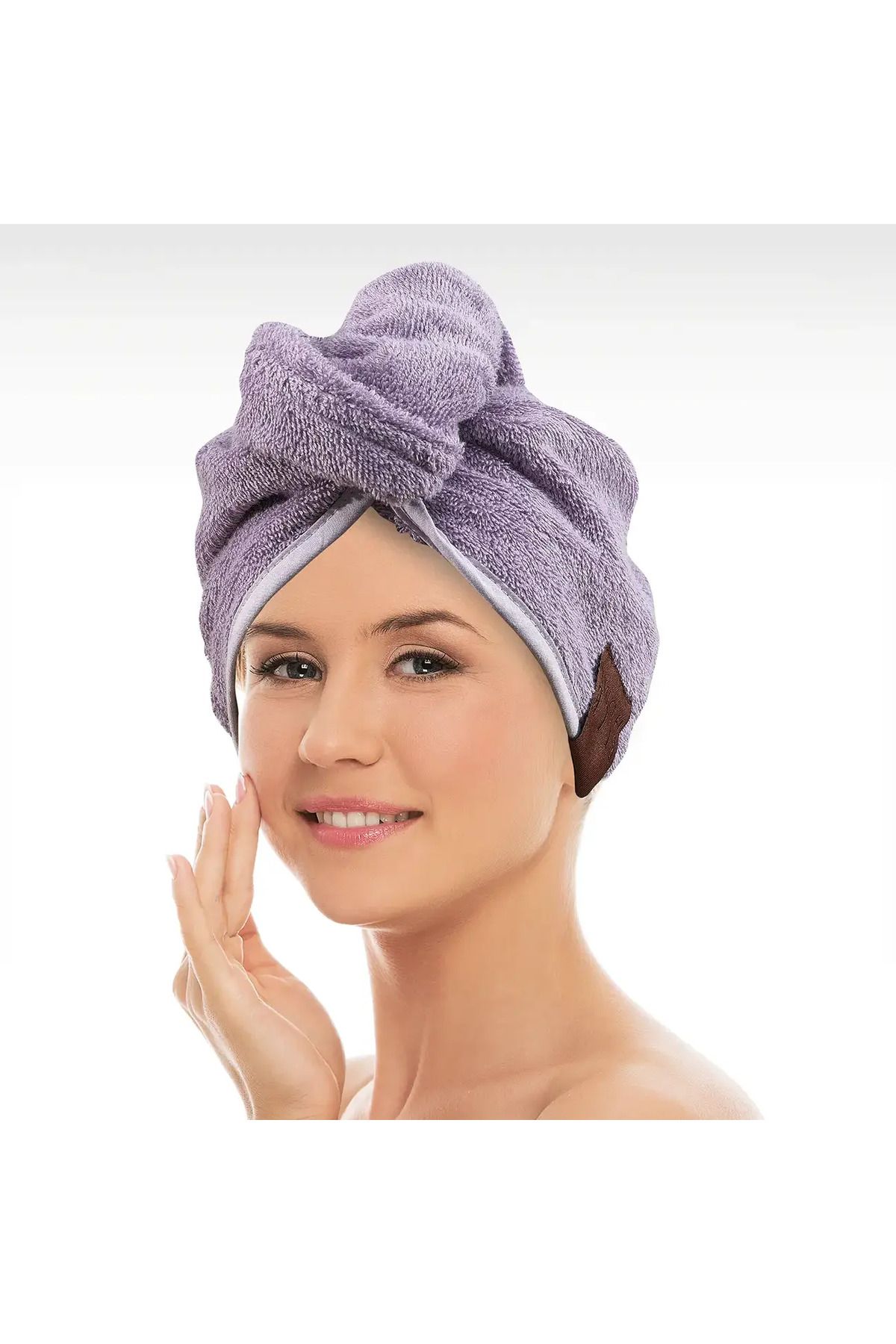 ELLE HOME Lilian Soft Havlu Saç Bonesi - Lila