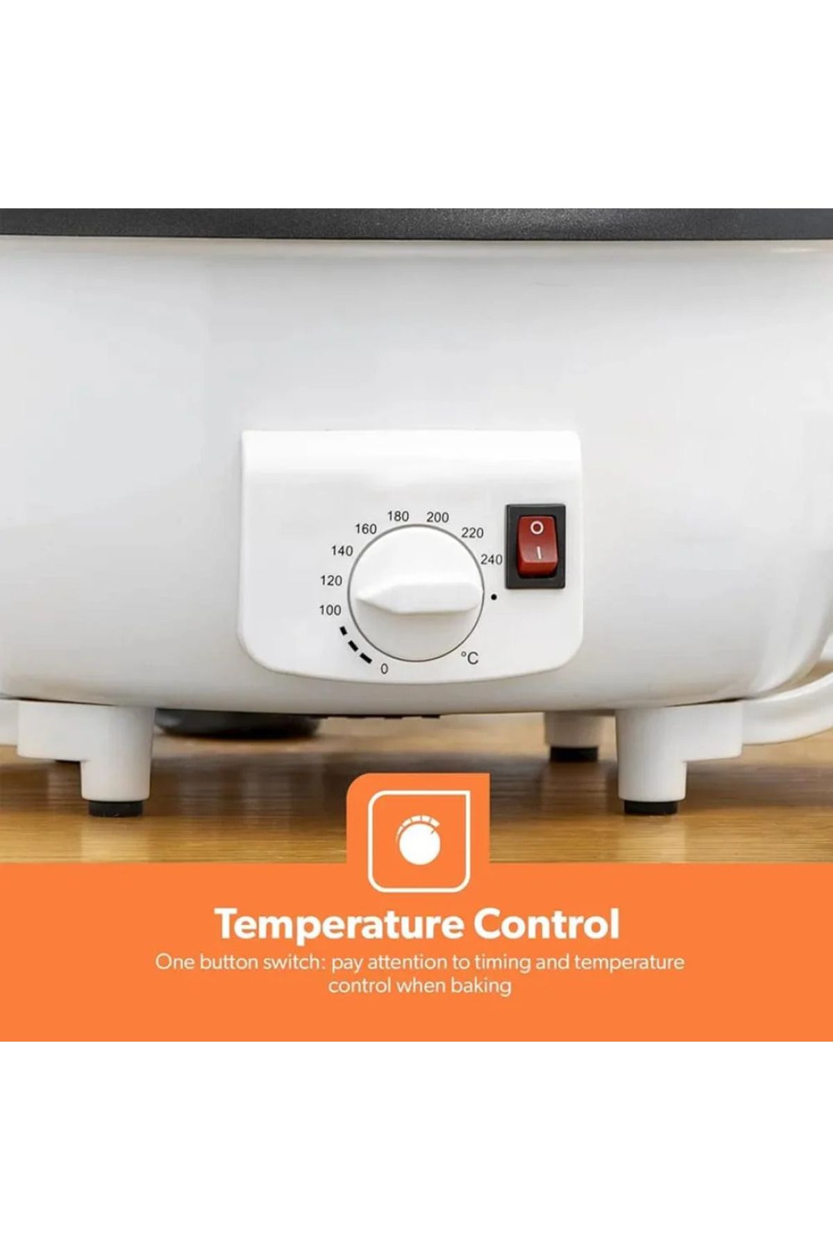 Denx-DX3422 محمصة قهوة وصانعة فشار، 2 لتر، 800 واط 8