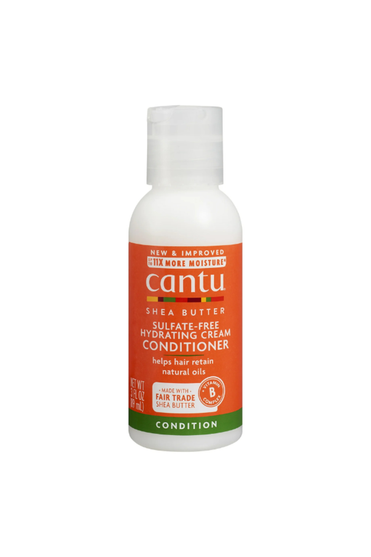 Cantu نرمکننده مو مرطوبکننده بدون سولفات، سایز مسافرتی ۸۹ میلیلیتر - مناسب موهای فر و وز — 07669-24/12EU