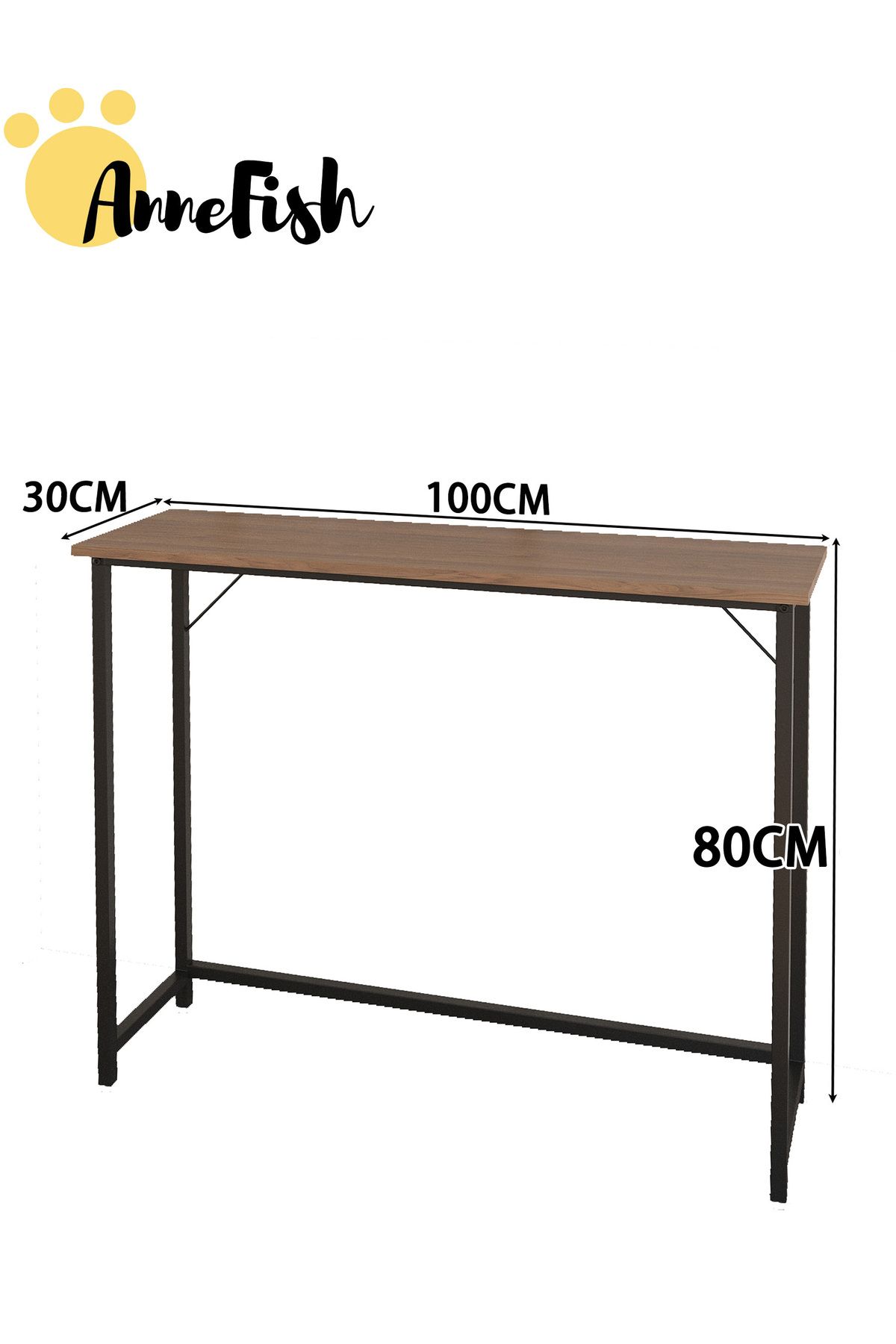 AnneFish-100*30*80cm Console Table Entryway Sofa Table Entrance Table Kitchen Bar Display Table Storage Shelf 2