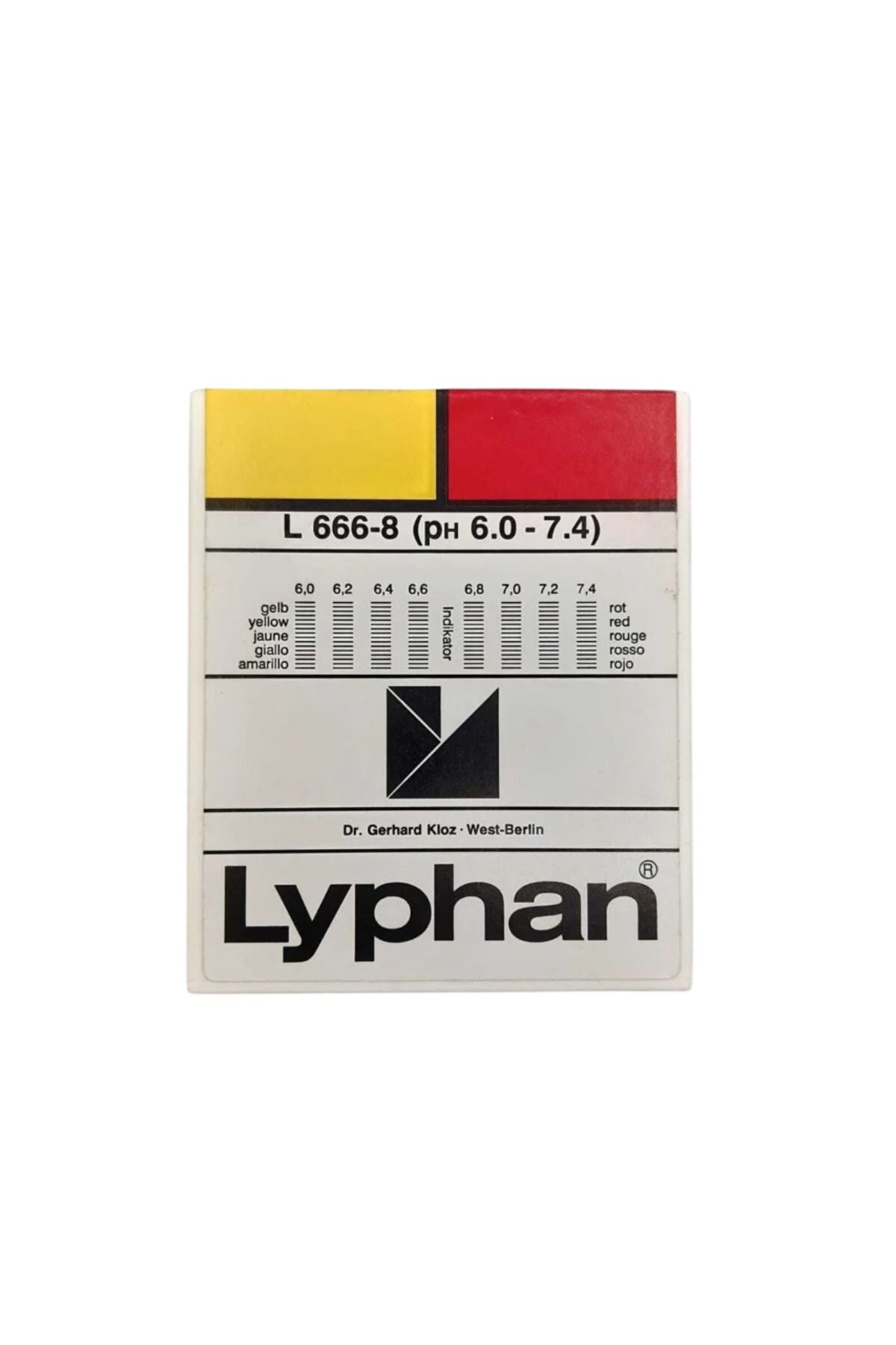 LYPHAN Ph Kağıdı 6.0 / 7.4 Test Stripts 1 Paket