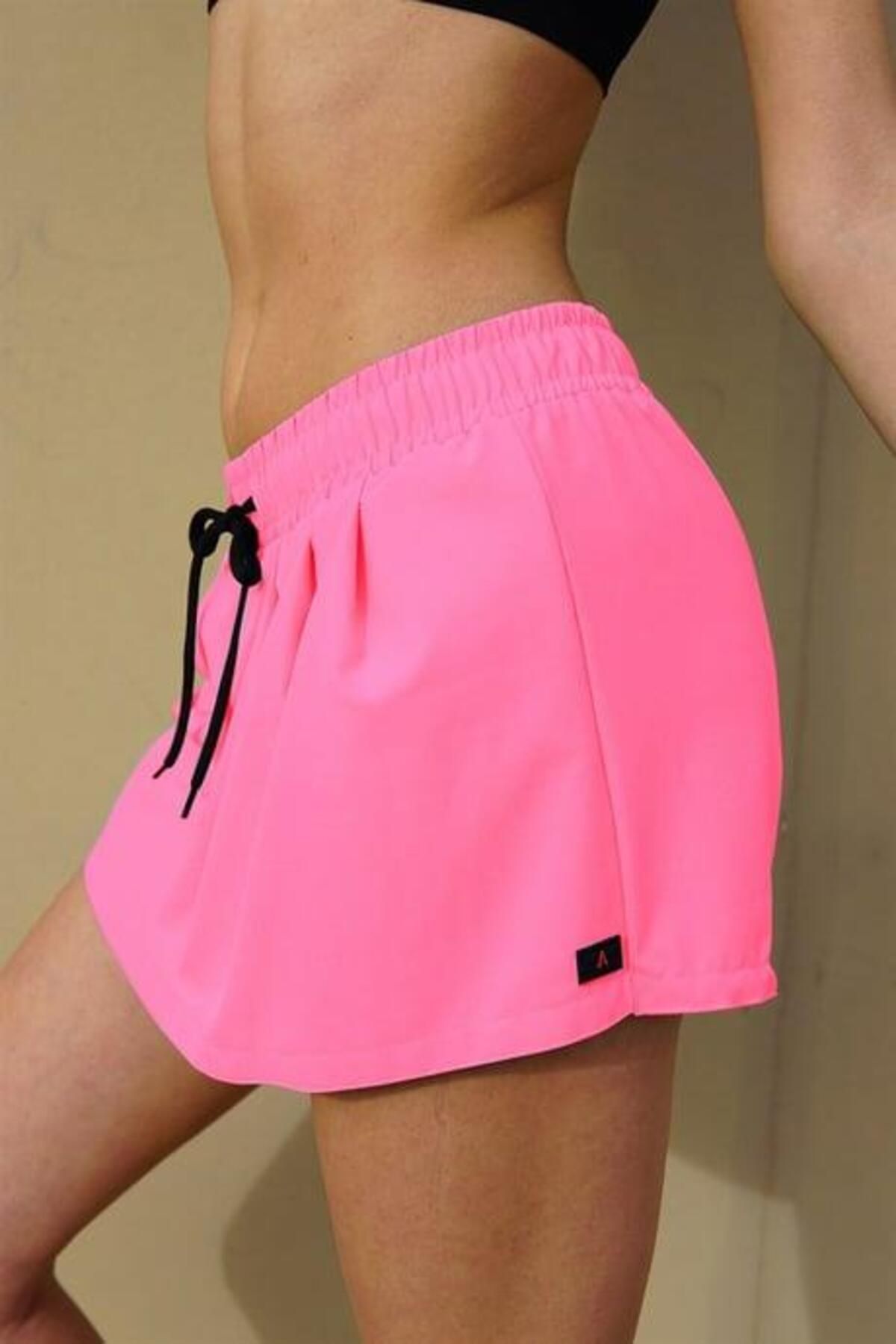 Miami Beach Pembe Mini Boy Kadın Şort Etek 810P