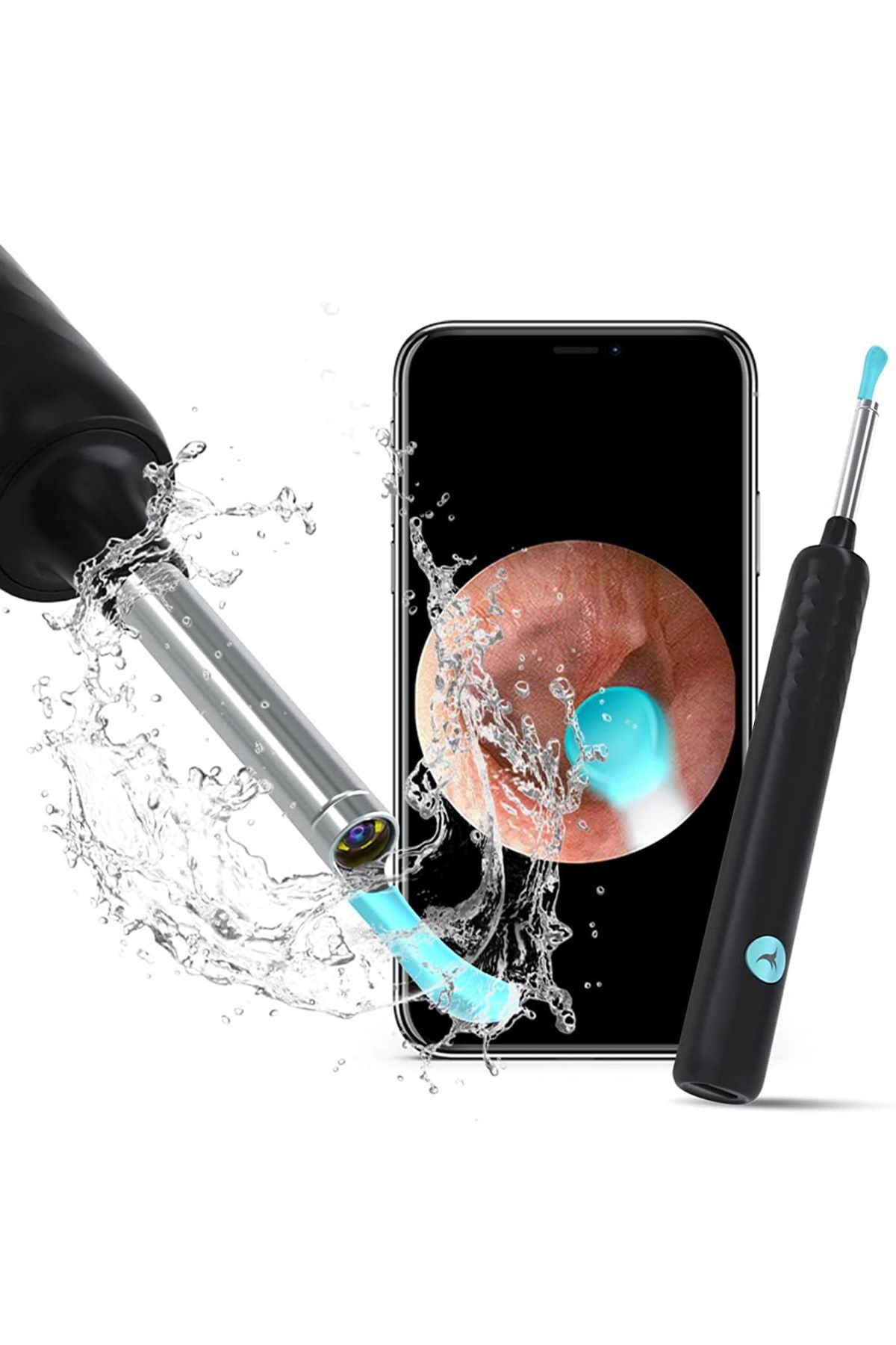 swilex BEBIRD T5 5MP KAMERA 3.5MM LENS ŞARJLI WIFI GÖRÜNTÜLÜ KULAK TEMİZLEYİCİ BEYAZ RENK