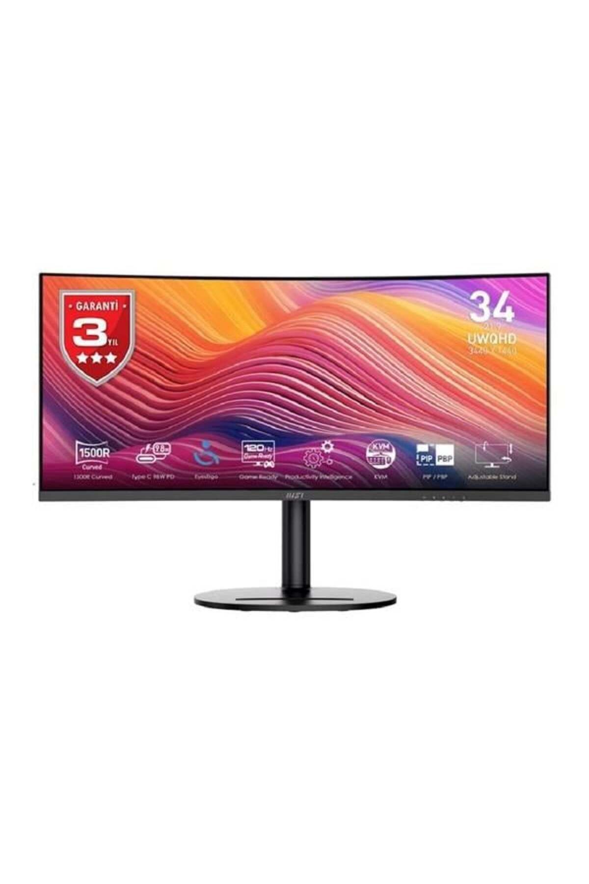 MSI 34" IPS MODERN MD342CQP 1MS 120HZ HDMI-DP KAVISLI GAMING MONİTÖR 1920X1080