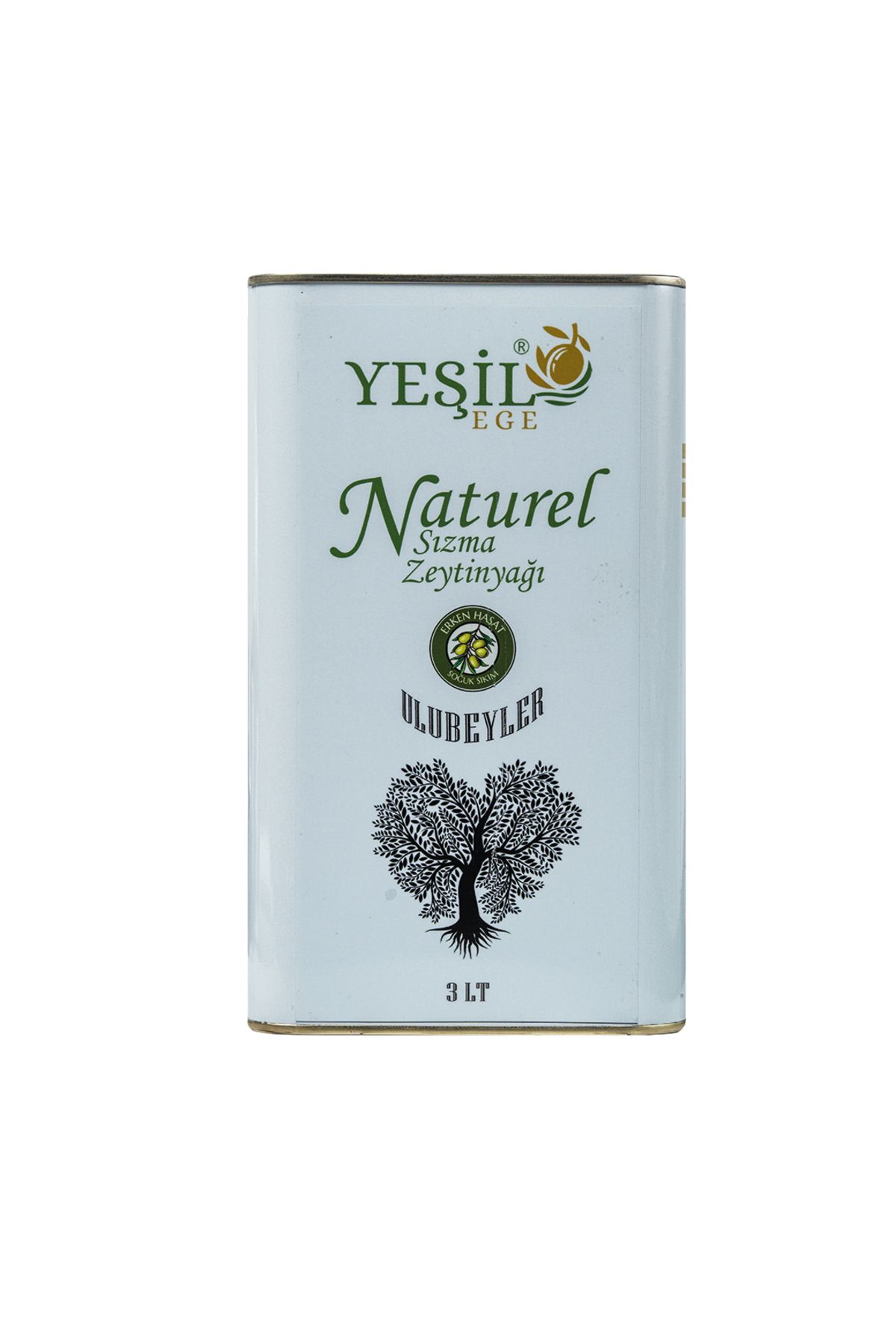 Yeşil Ege Ayvalık Naturel Sızma Zeytinyağı ( Erken Hasat - Soğuk Sıkım) 3000 ml