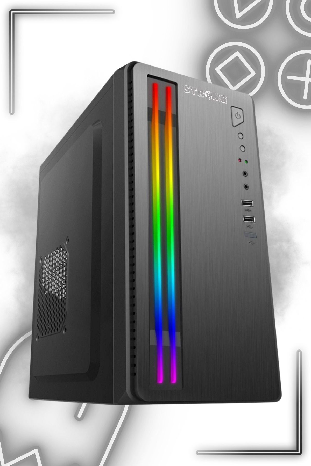 GAMİNGTECH Aurel Rgb Şerit LED Matx Office Kasası