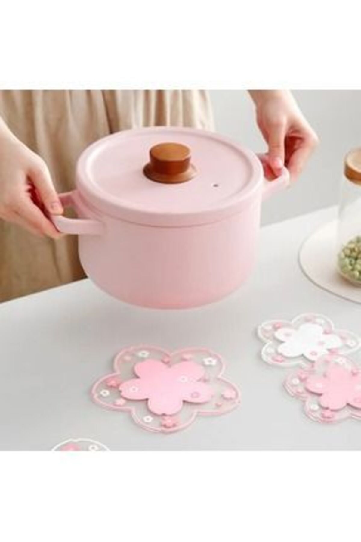 kuzenler store Yanmaz Kaydırmaz Japon Kiraz Çiçeği Altlık