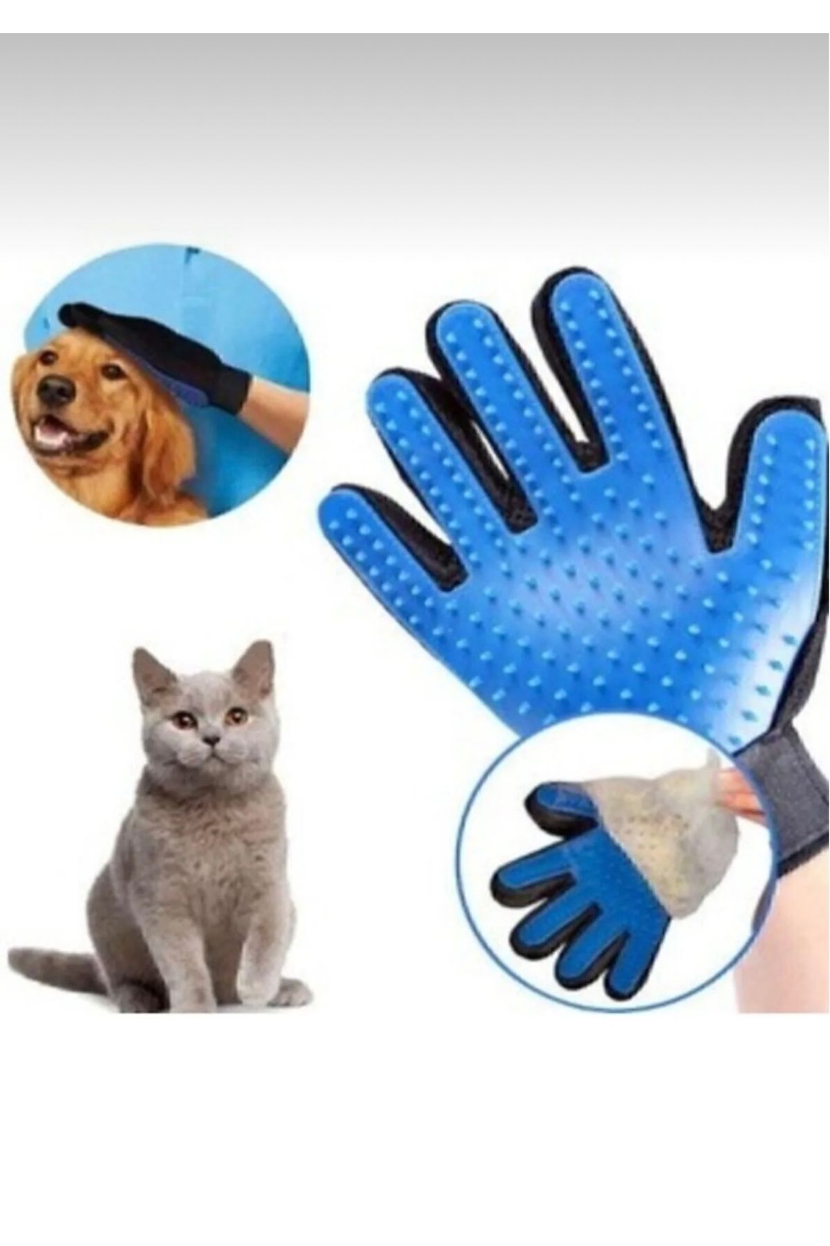 Cans Kedi-Köpek Tarama Yıkama Eldiveni Yapışkanlı