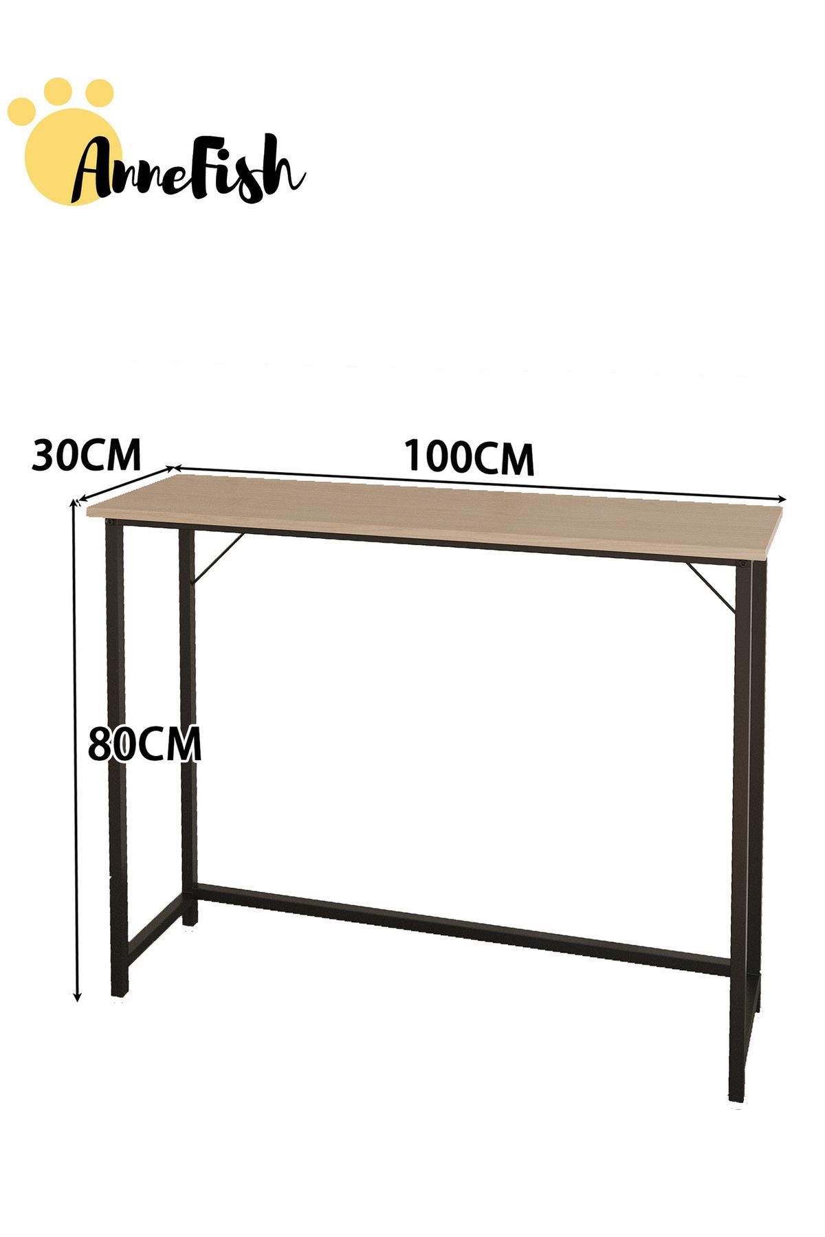AnneFish-100*30*80cm Console Table Entryway Sofa Table Entrance Table Kitchen Bar Display Table Storage Shelf 2