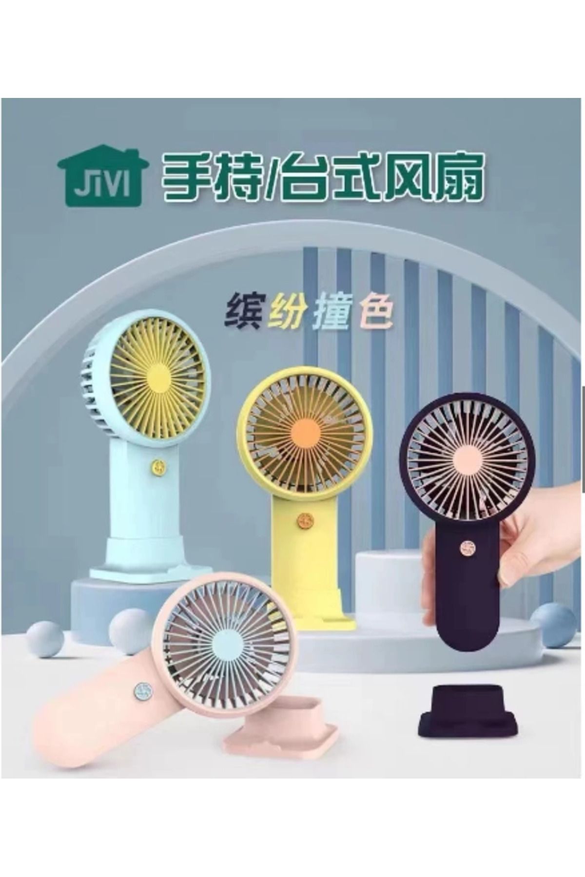 kuzenler store Şarjlı Taşınabilir El Tipi Mini Fan