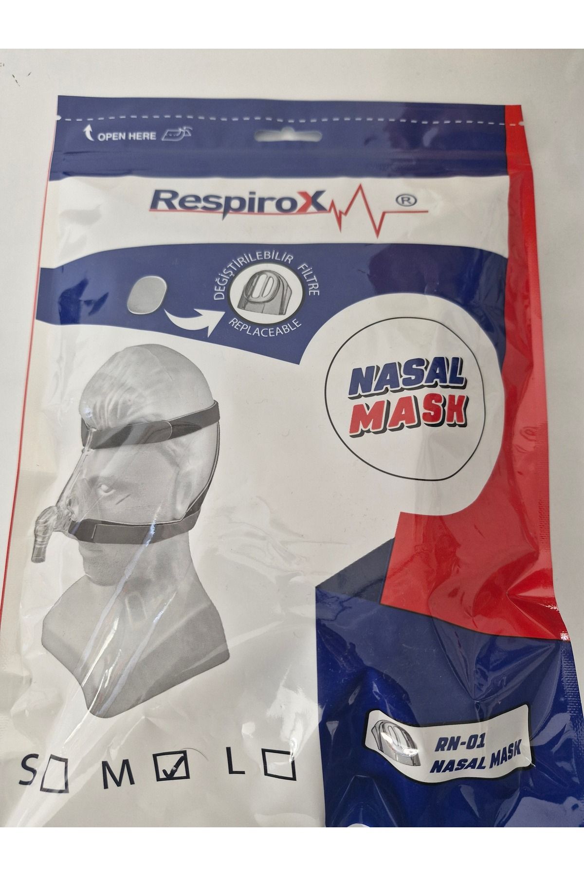 Respirox Cpap-Bpap için Nazal maske Medium beden