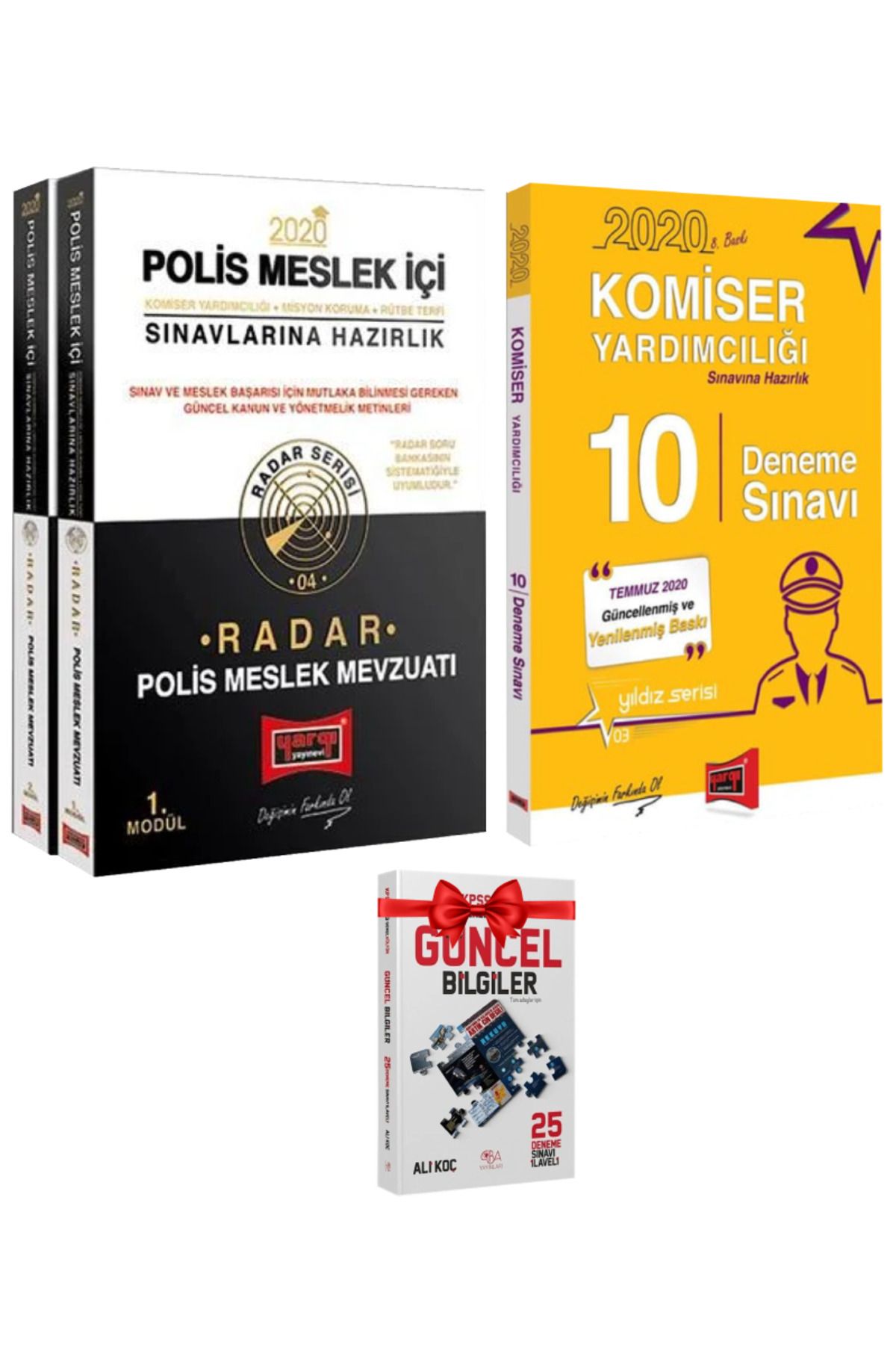 Yargı Yayınları Polis Meslek İçi Komiser Yardımcılığı Sınavlarına Hazırlık Radar Polis Meslek Mevzuatı+Deneme+Hediye