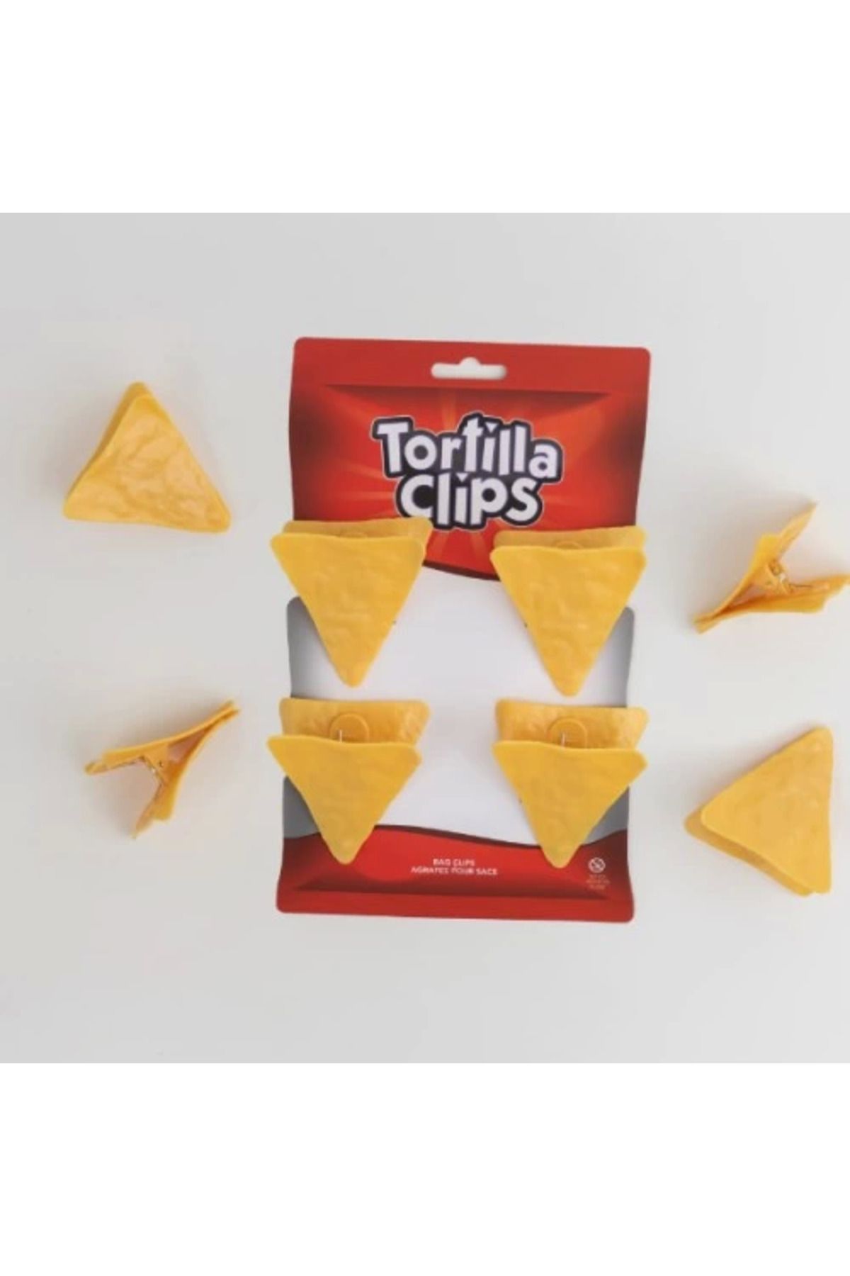 gizmurstore Cips Şeklinde Poşet Klipsleri
