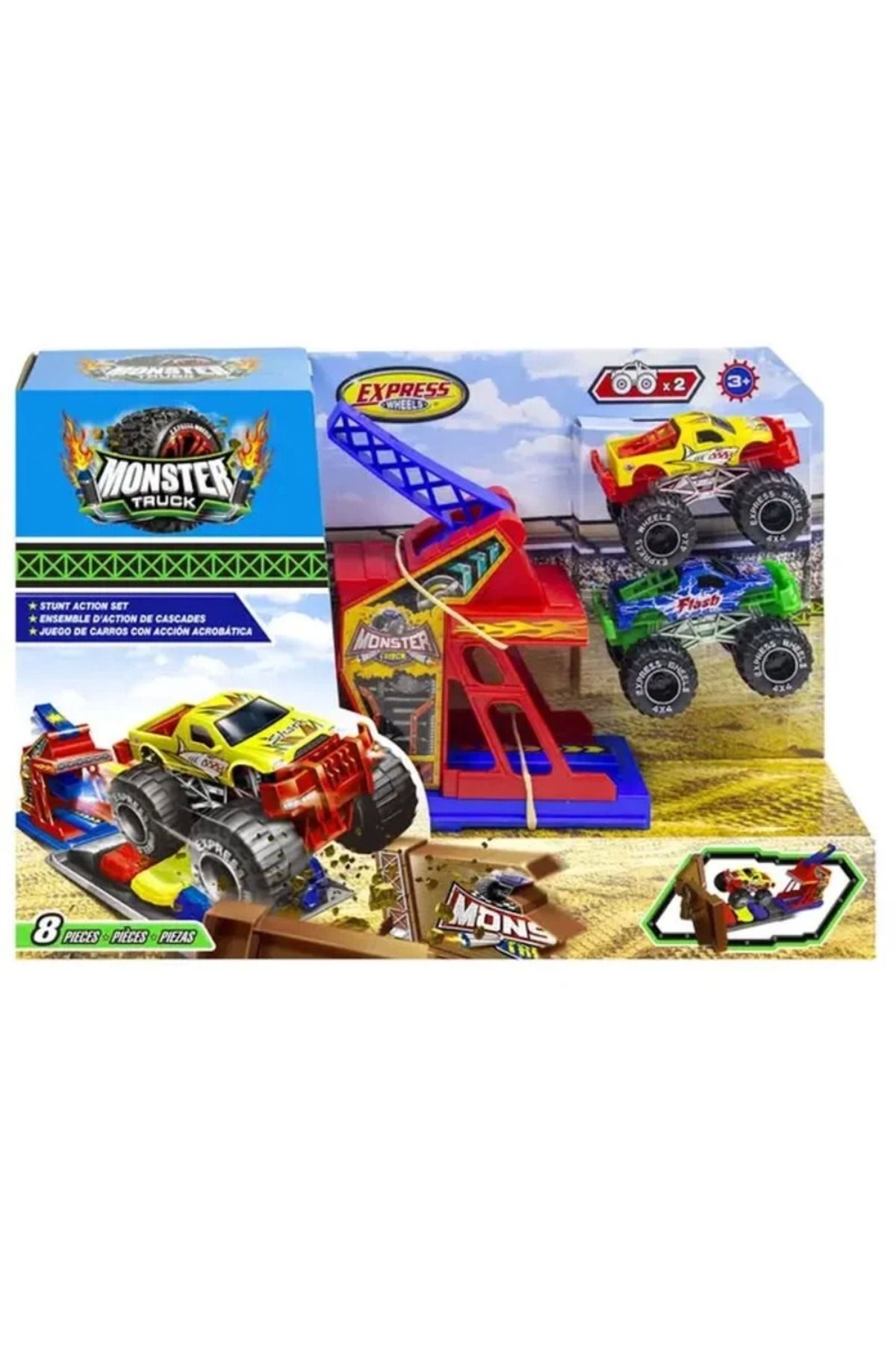 ÖYKÜ VE YİĞİT Express Wheels Die Cast Metal Araçlı Fırlatma Rampası