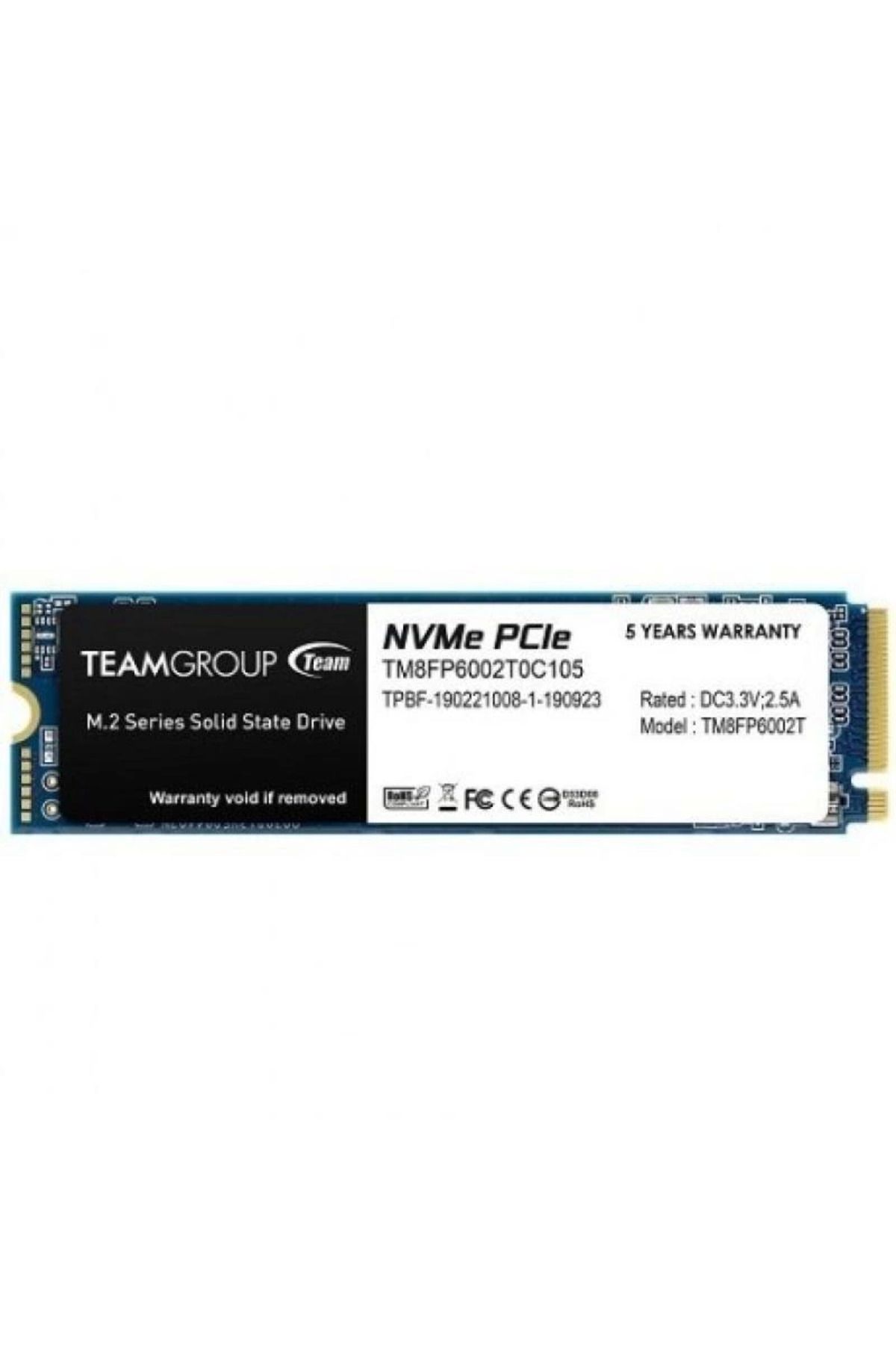 ÖYKÜ VE YİĞİT TEAM 2TB MP33 TM8FP6002T0C101 1800- 1500MB/s M2 PCIe NVMe Gen3 Disk