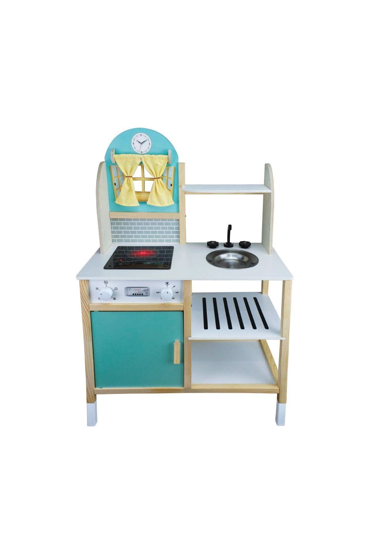 MELFSHOP ÇG84 Ahşap Ledli Mutfak -Okutan Hobi