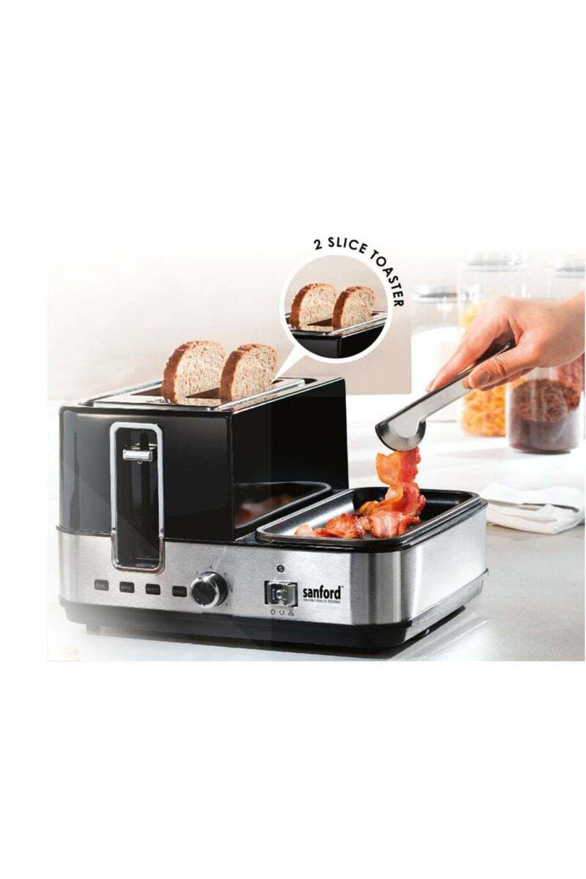 Sanford-Breakfast Maker With 10-Unit Egg Rack and Heat, Defrost Boil & Fry Egg 1400 W 6