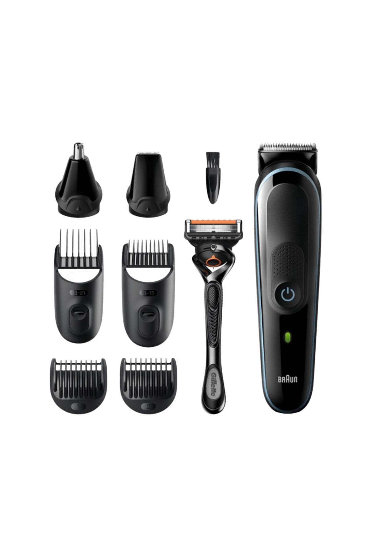 Braun-Braun All in One 5 MGK5365 Beard Trimmer 8 in 1 6 accessories Black 1