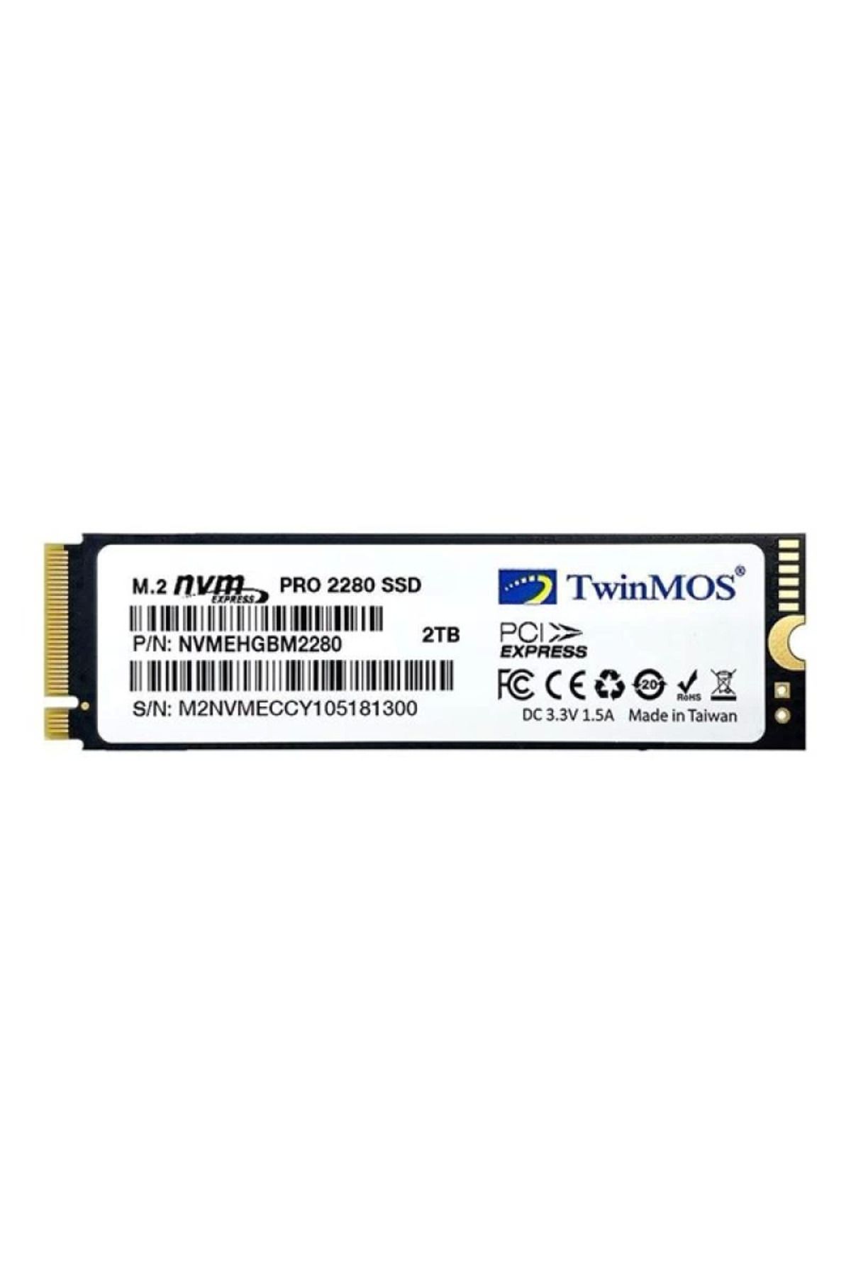 MELFSHOP TWINMOS 2TB NVMe2TB2280AP 3500- 3080MB/s M2 PCIe NVMe Gen3 Disk