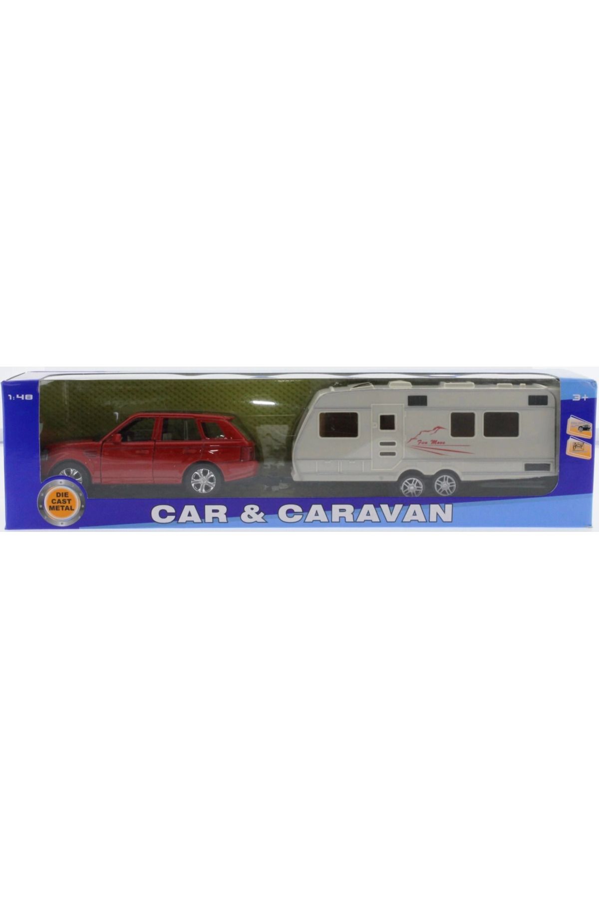 MELFSHOP Kırmızı Metal Araçlı Karavan Mk1021
