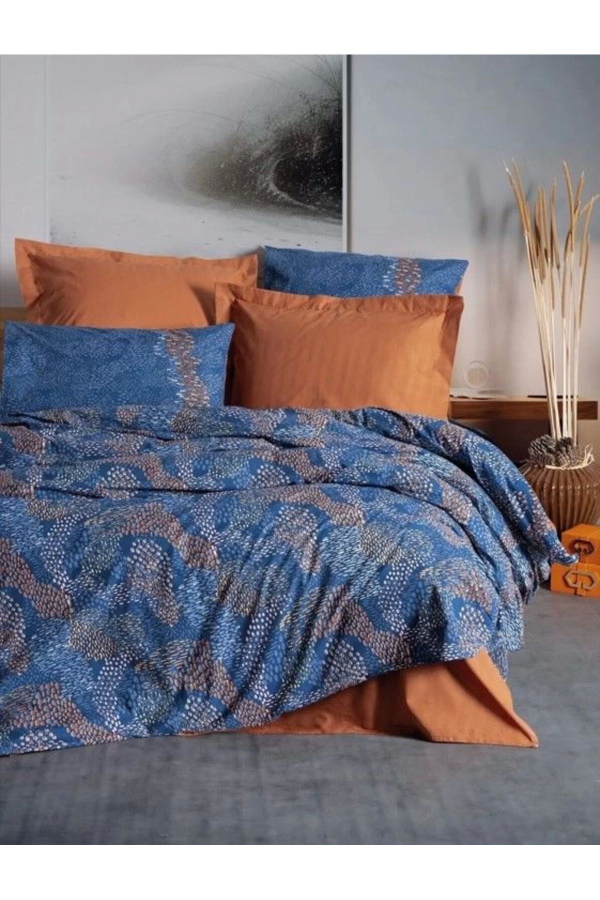 Heez Cotton Box Tek Kişilik Nevresim Takımı Tedriç Tarçın