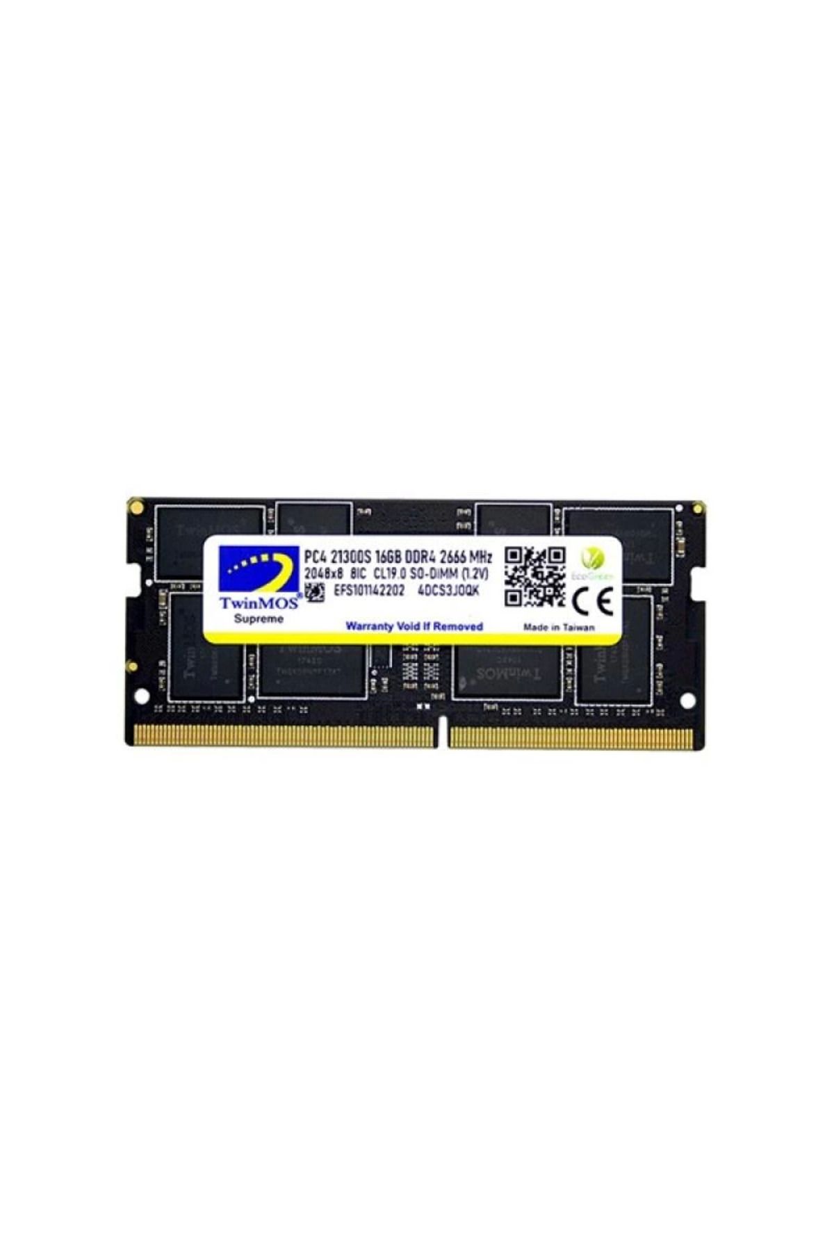 MELFSHOP TWINMOS 16GB DDR4 2666MHz Notebook Ram MDD416GB2666N