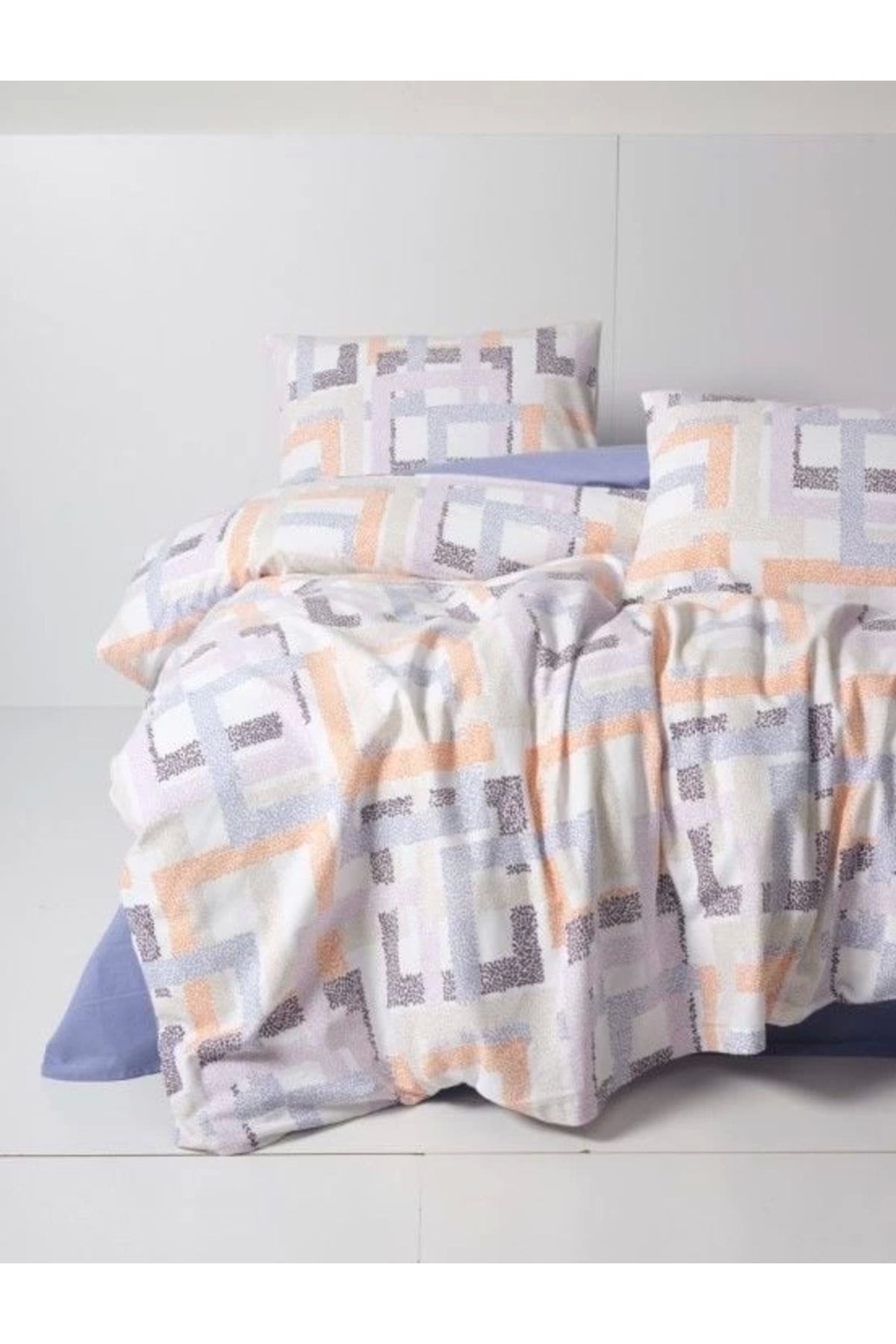 ÖYKÜ VE YİĞİT Cotton Box Flanel Nevresim Takımı Çift Kişilik Hayden Lila