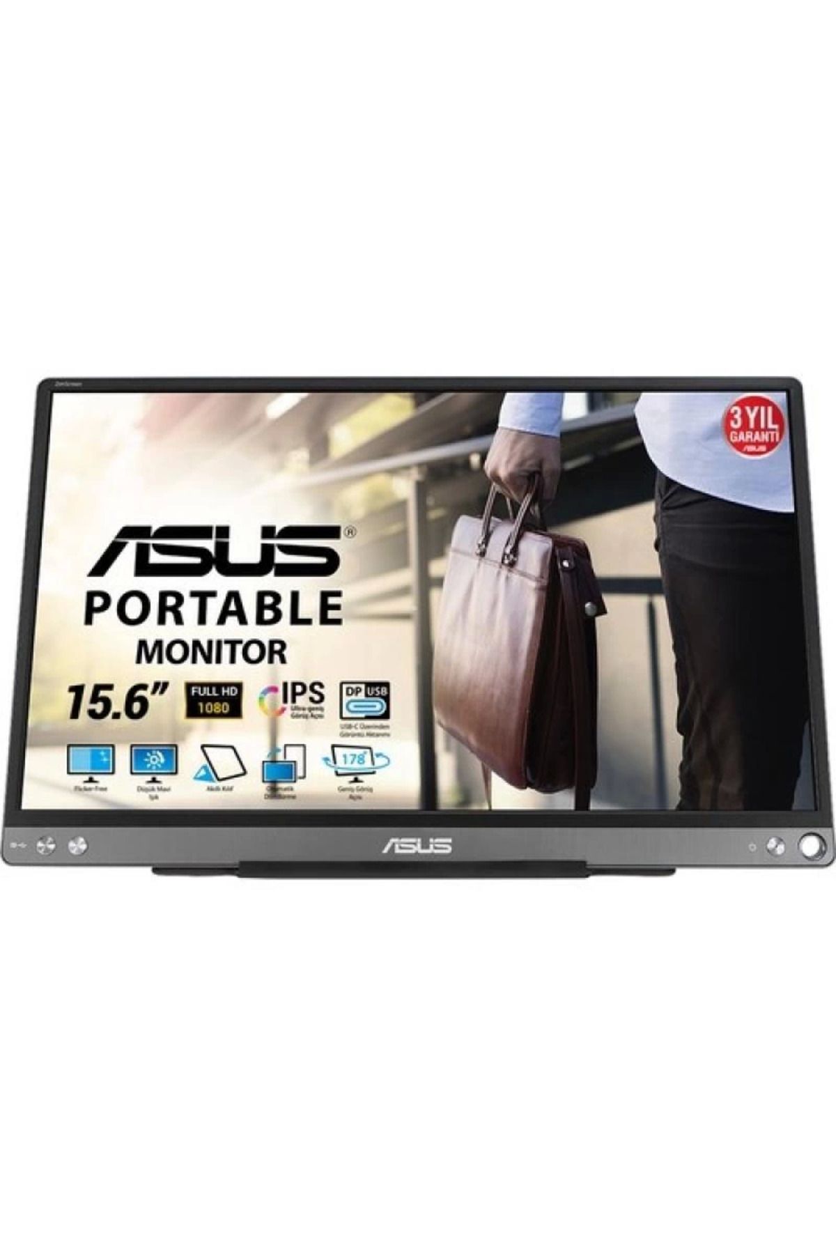 PolarBear Lab 15.6 Ips Zenscreen Mb16Ace 5Ms Type-C Taşinabilir Monitör