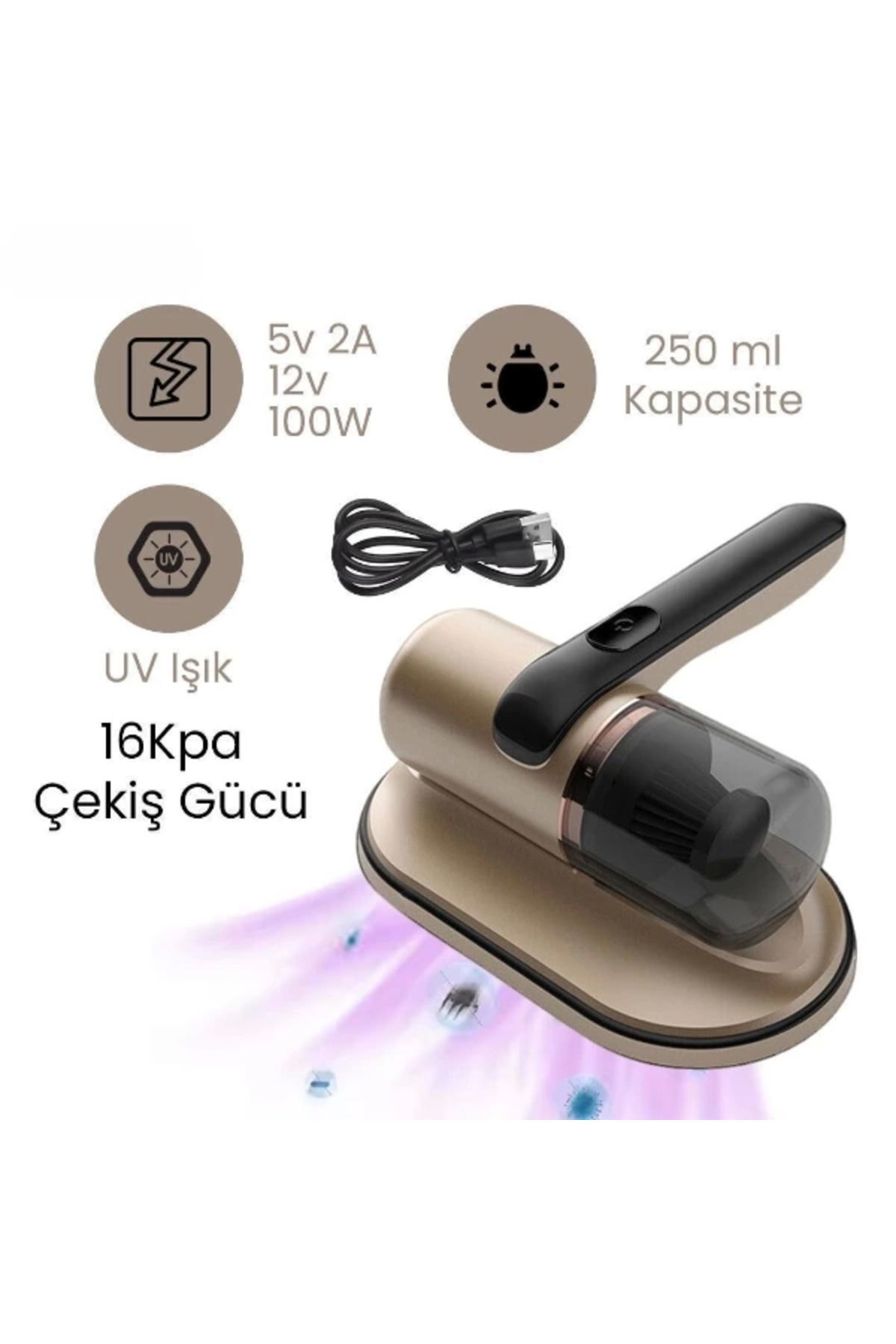 MELFSHOP Kablosuz El Süpürgesi Gold