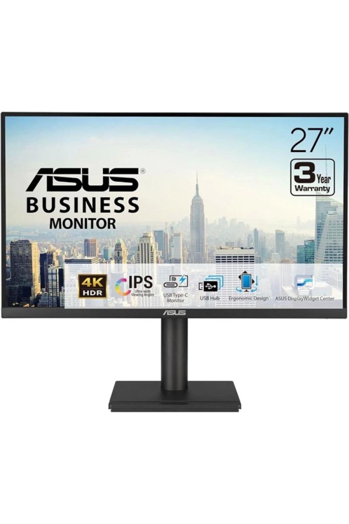 PolarBear Lab 27 Ips Va27Ucps 5Ms 75Hz Hdmi-Dp Type-C Pivot Kurumsal Monitör 3840X2160