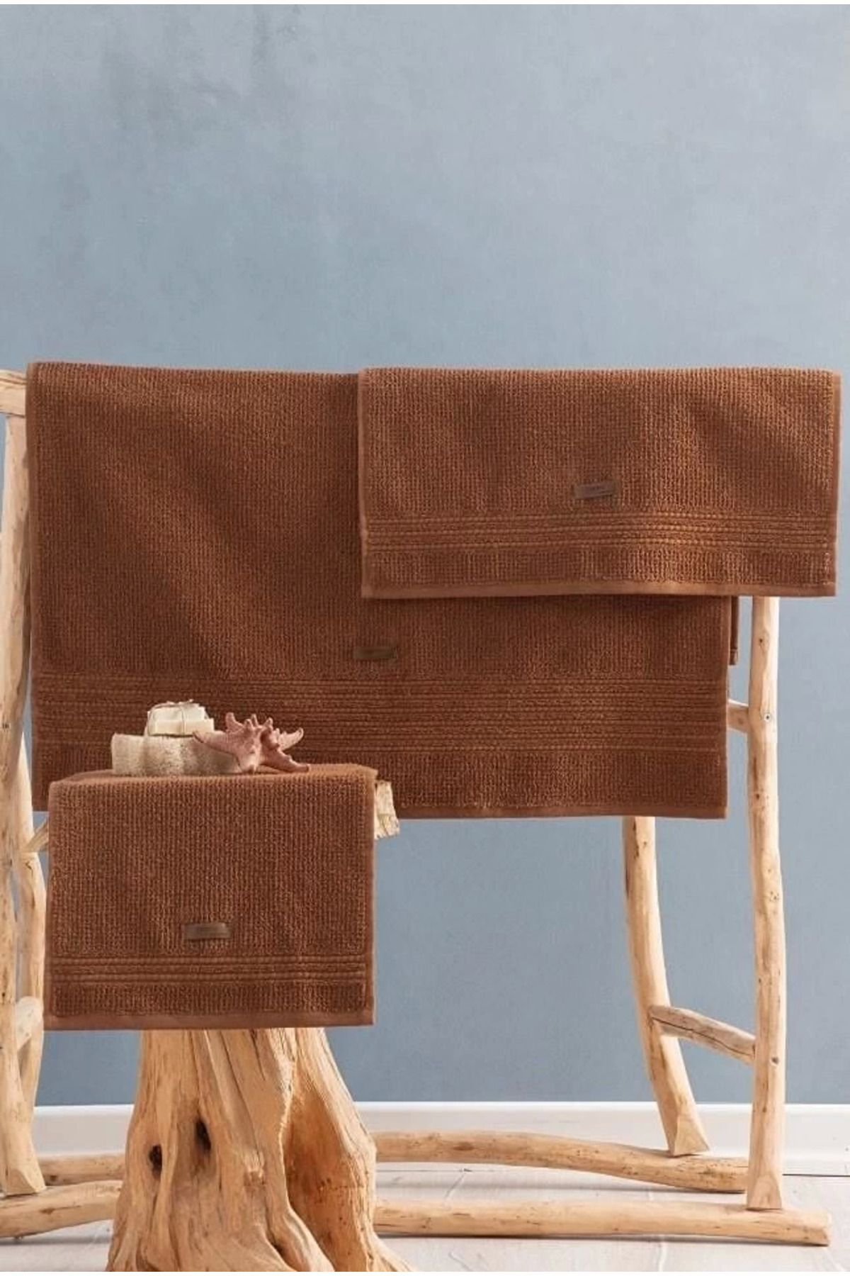 MT29 GİYİM Cotton Box Welness Terra Toprak Havlu Seti