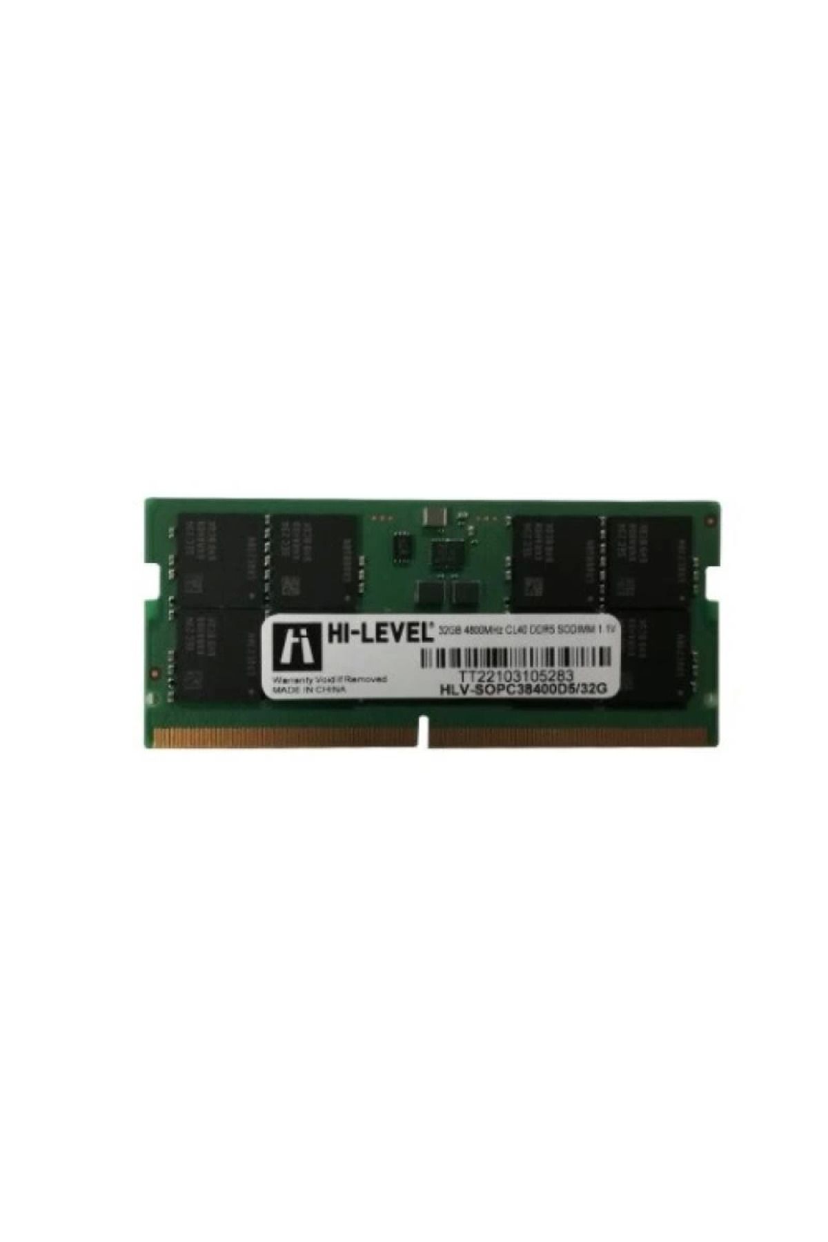 MELFSHOP HI-LEVEL 32GB DDR5 4800MHZ CL40 NOTEBOOK RAM VALUE HLV-SOPC38400D5/32G