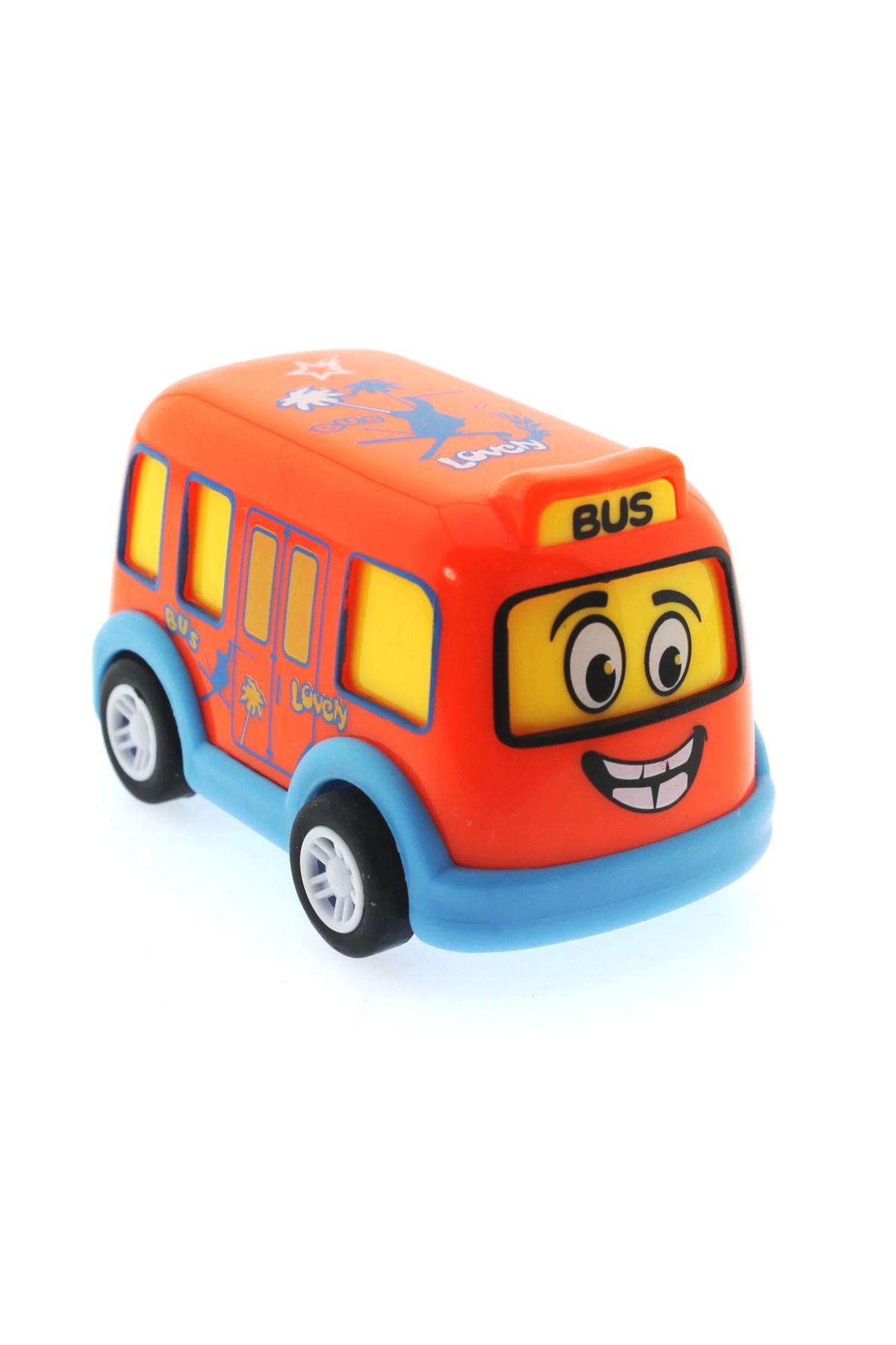 Heez Çek Bırak Mini Sevimli Turuncu Otobüs