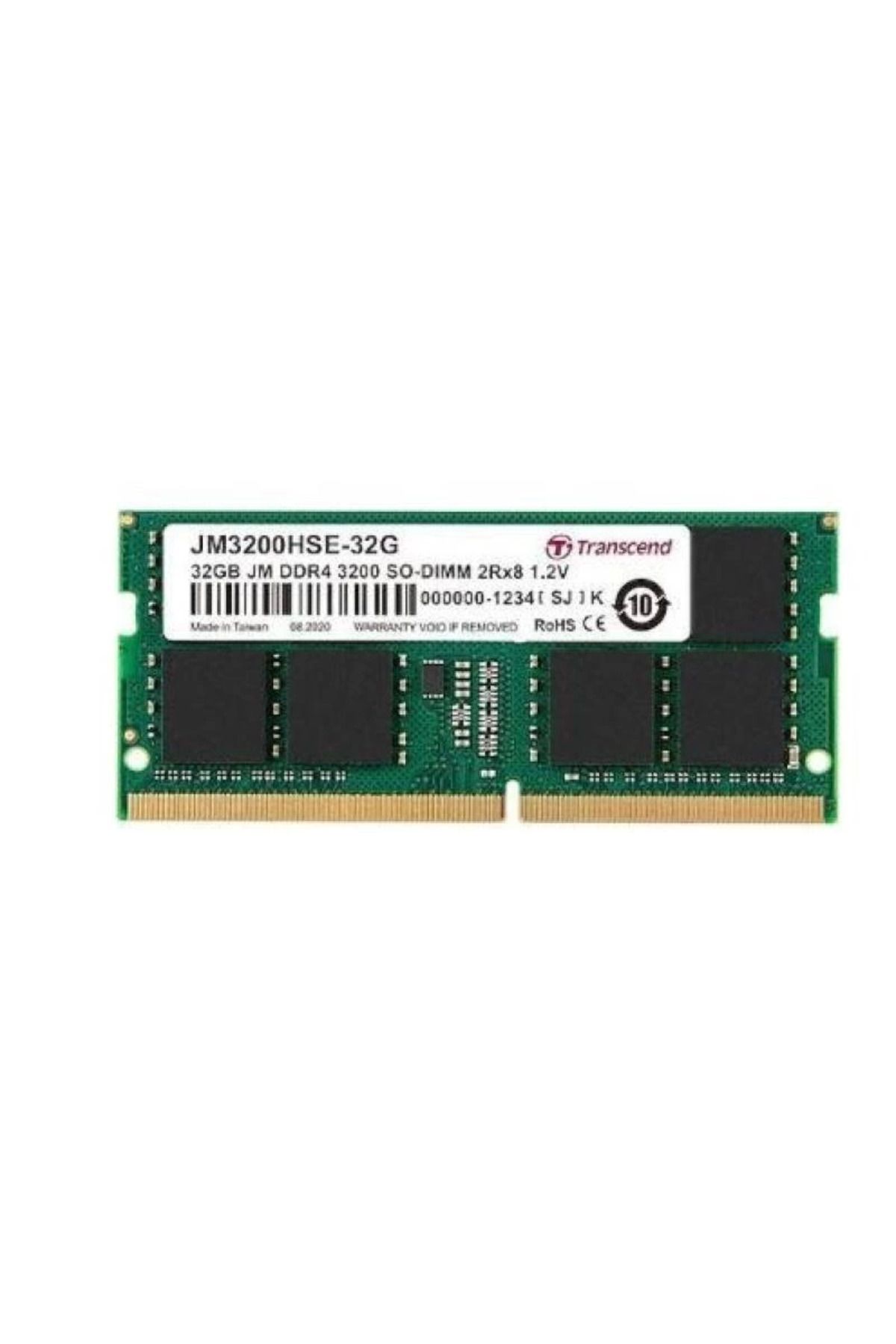 MELFSHOP TRANSCEND 32GB DDR4 3200MHZ CL22 NOTEBOOK RAM VALUE JM3200HSE-32G
