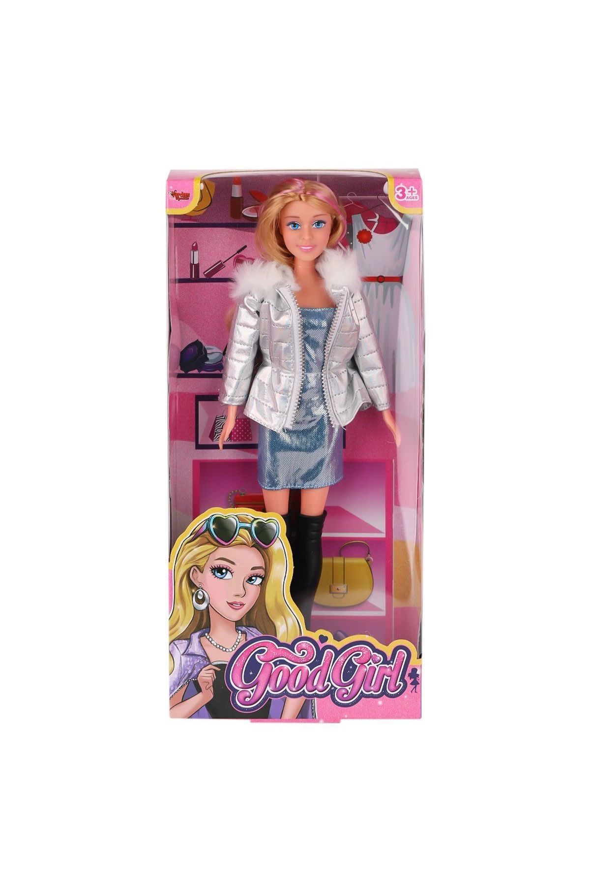 feifei WG-66770 Parlak Elbiseli Ceketli Bebek 29 cm