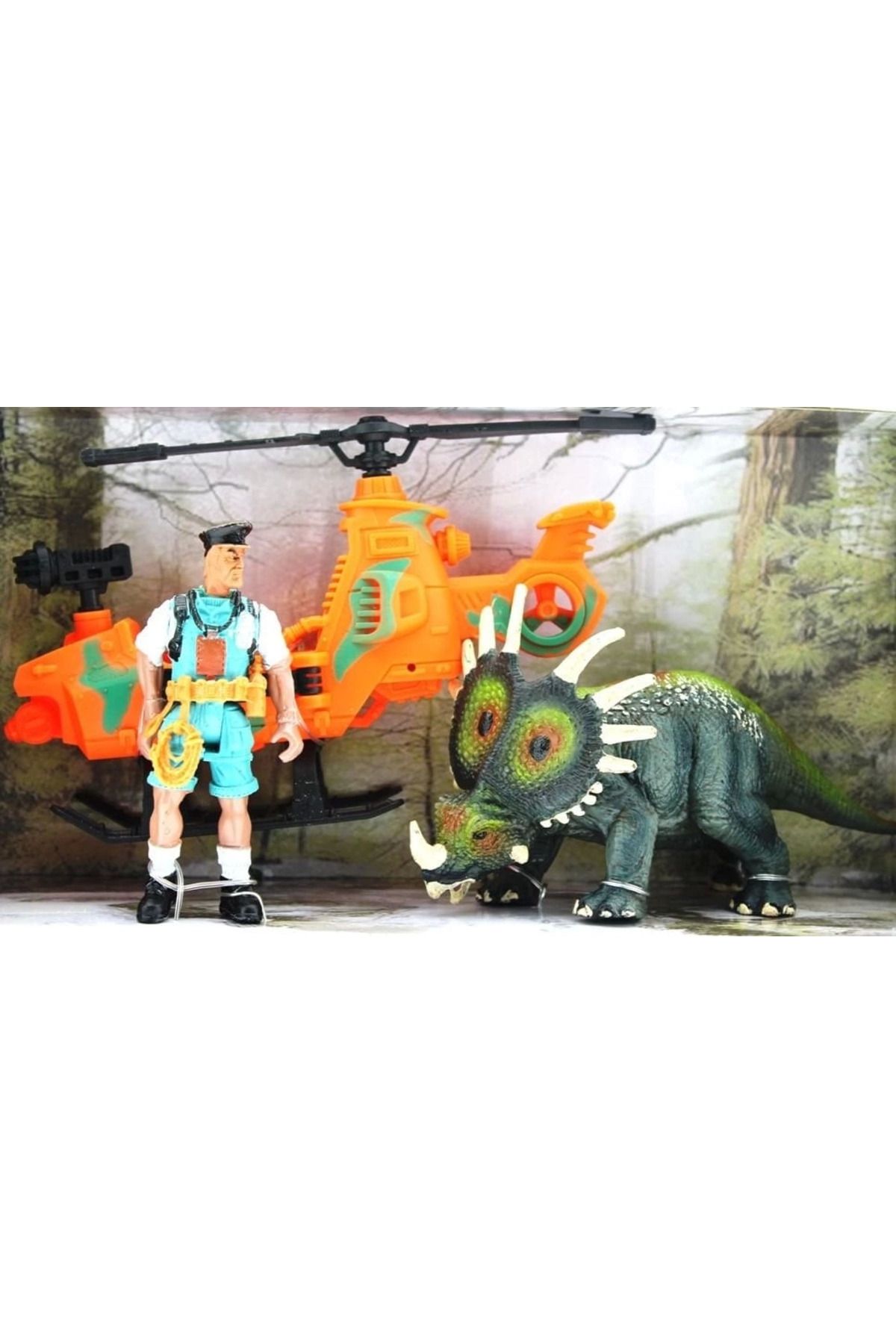 ÖYKÜ VE YİĞİT Dinozor Avcısı Tiriceratops Oyun Seti