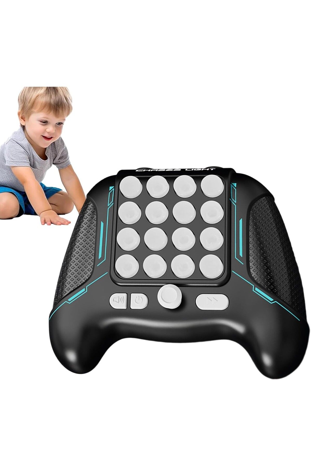Flippy-Pop It Interactive Toy, Console Type, Antistress, 5 Modes, Sounds And Lights, Black, 3 Years 5