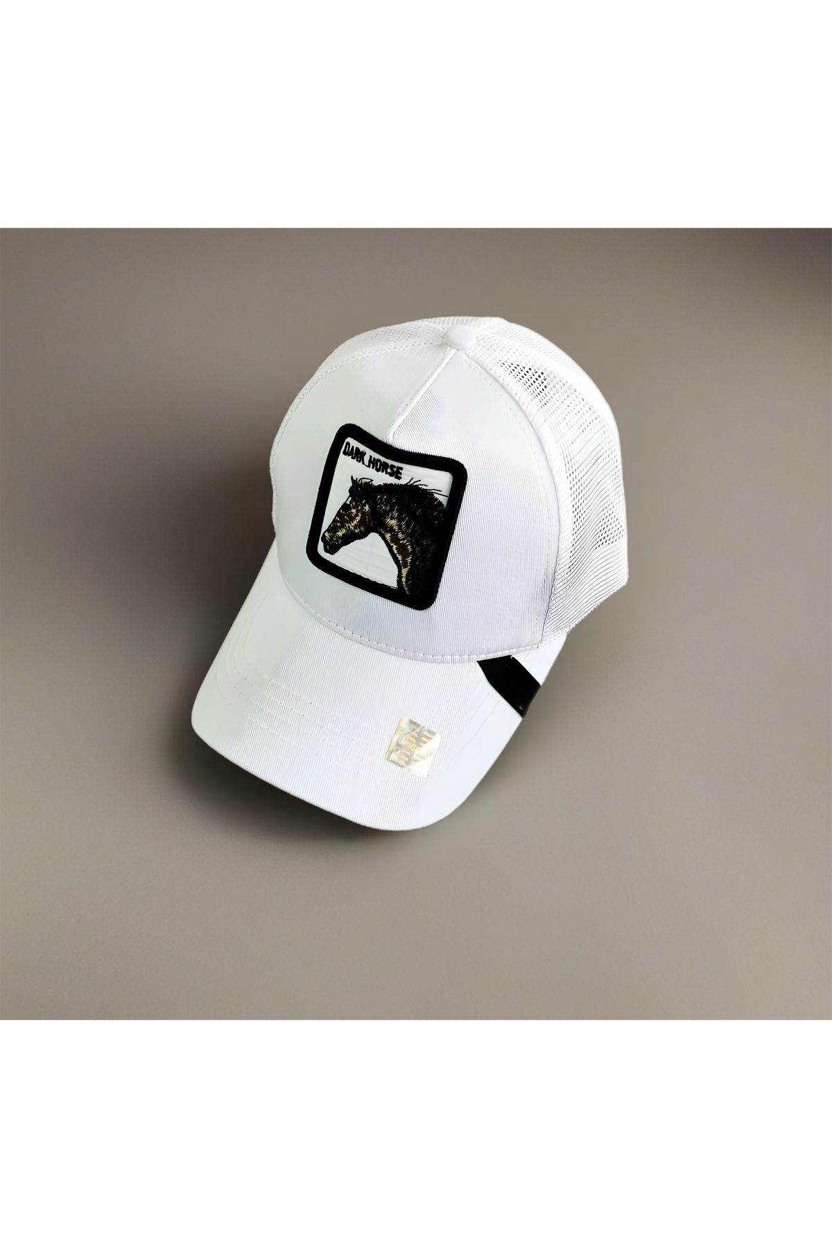 CapZone Spor Şapka Hayvan Model Unisex Şapka Beyaz Renk Ayarlanabilir