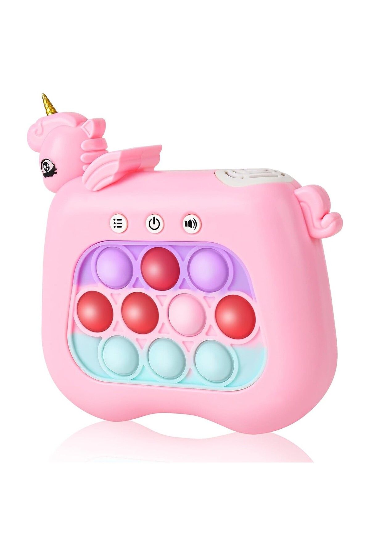Flippy-Pop It Whack A Mole , Unicorn Roz, Jucărie Interactivă Anti-stres, 4 Moduri Joc, 3 Ani 5