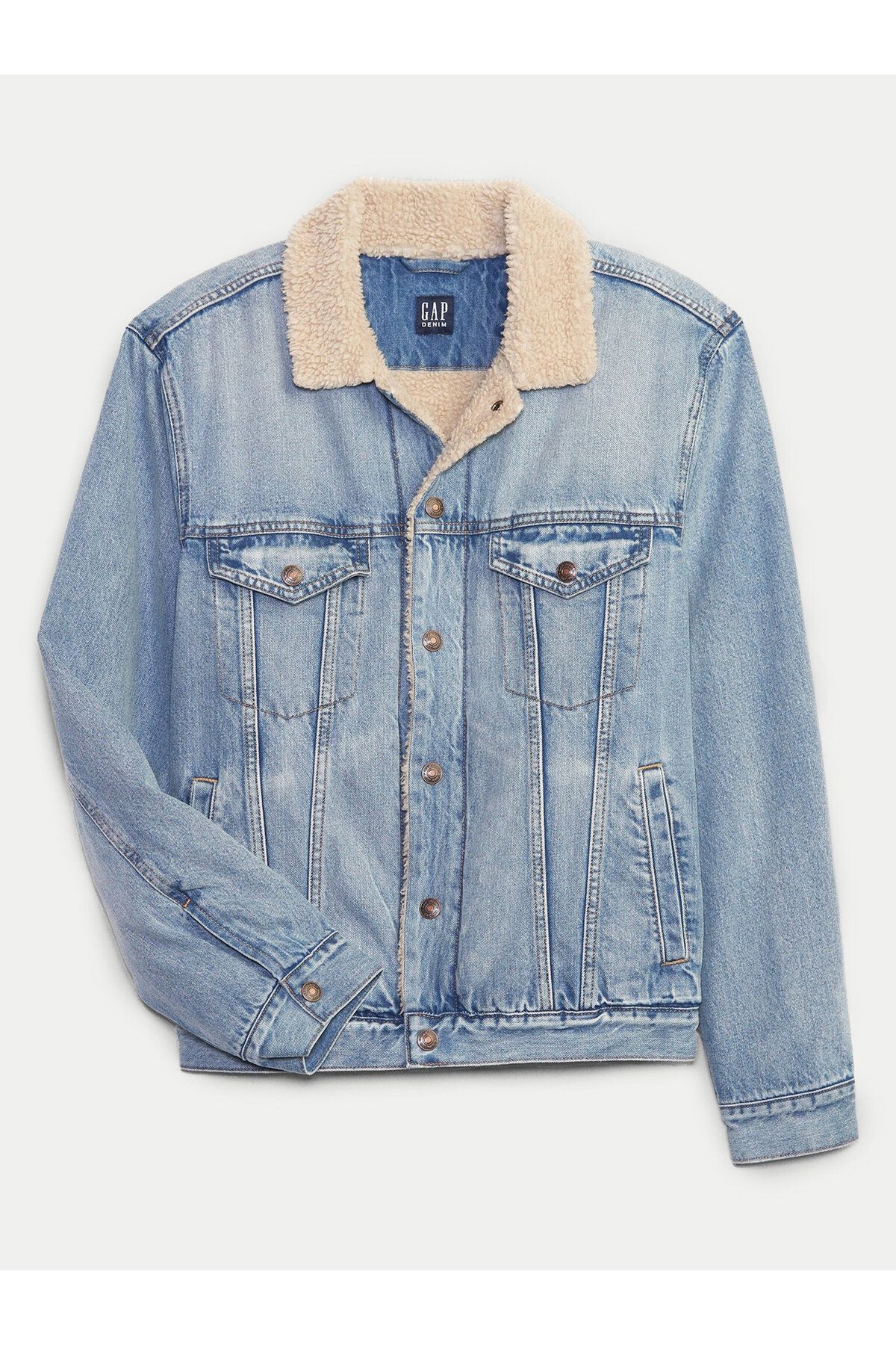 GAP-Jachetă din denim pentru bărbați 736375-02 albastră 1