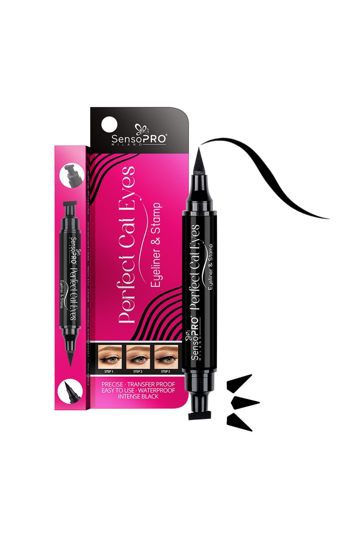 SensoPRO Milano Очна линия Carioca с 2 в 1 Stamp Perfect Cat Eyes SensoPRO Mi...