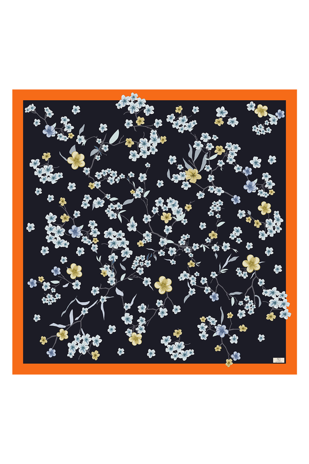 Qef-Twill Silk Scarf (Tiny) 2