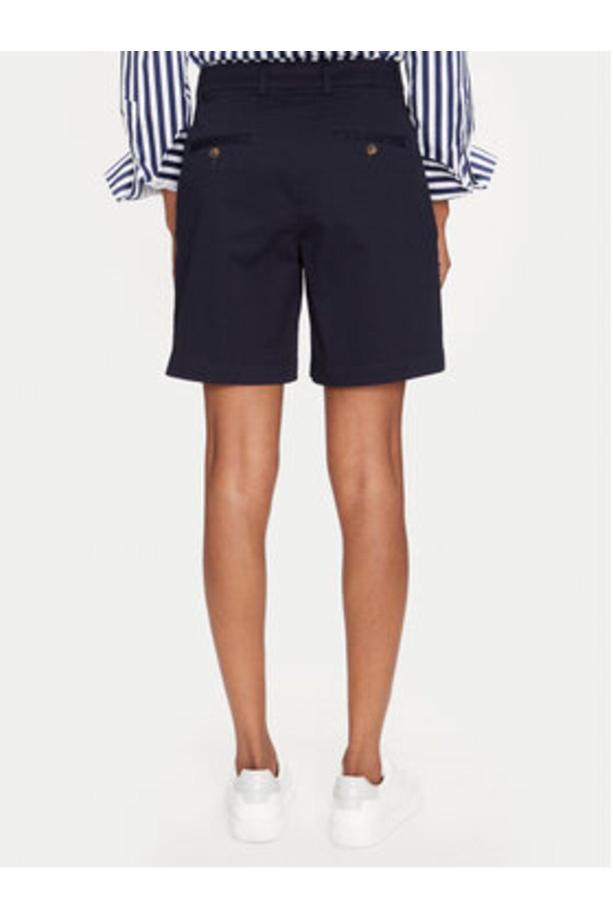 Gant-Women's Fabric Shorts 4020119 Navy Blue 3