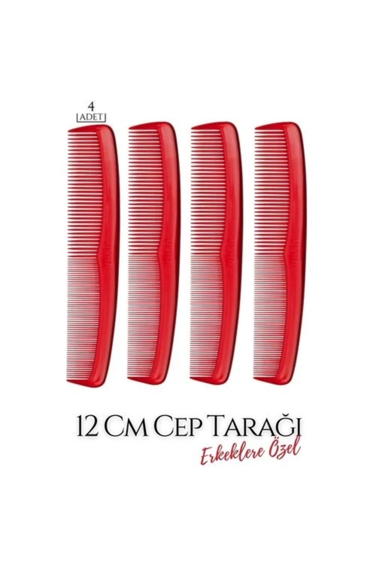 No8 Home 12 Cm Erkek Cep Tarağı 4 ADET