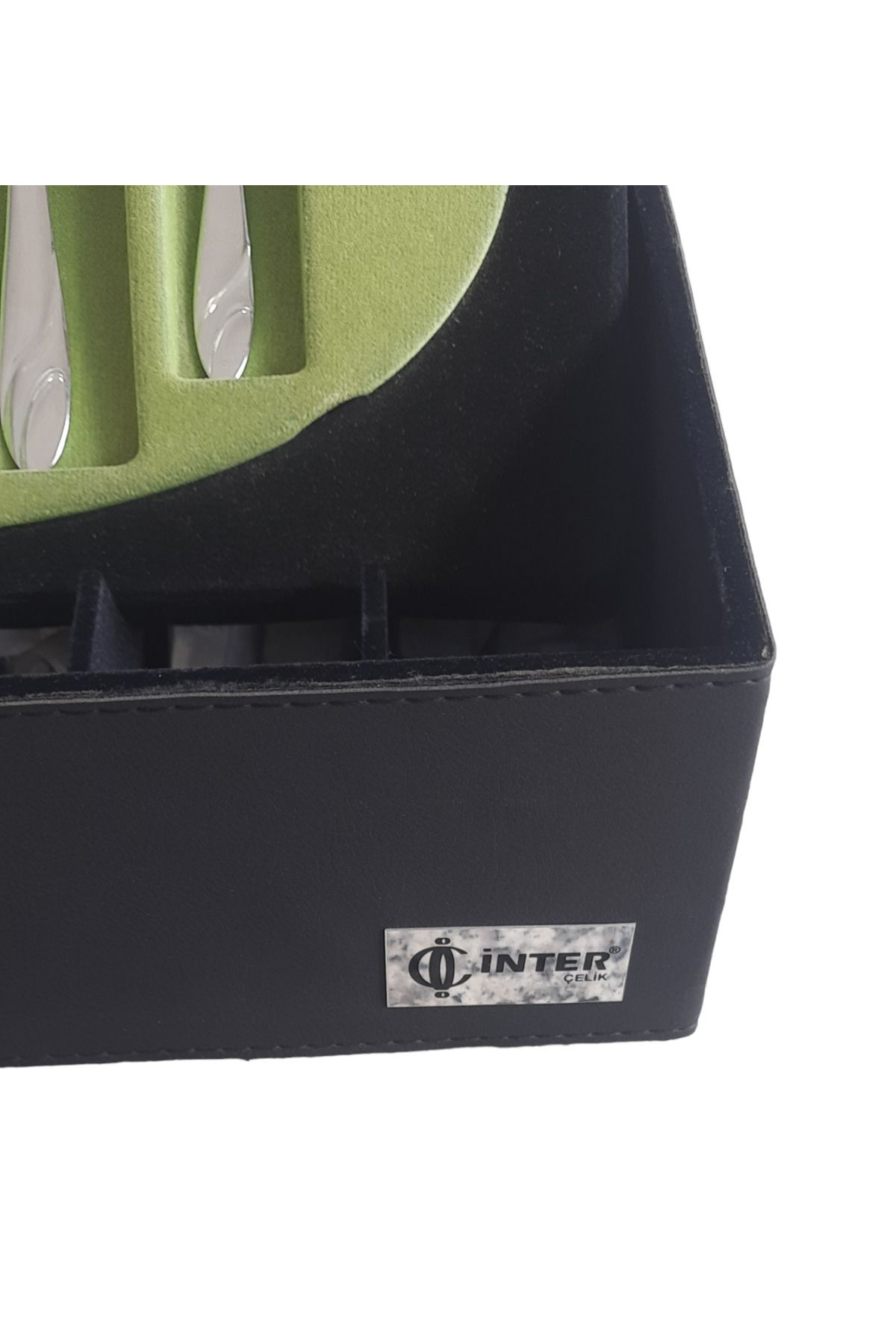 İNTER CELİK-Spring Model 90 Piece Spoon-Fork-Knife Set with Leather Bag 4
