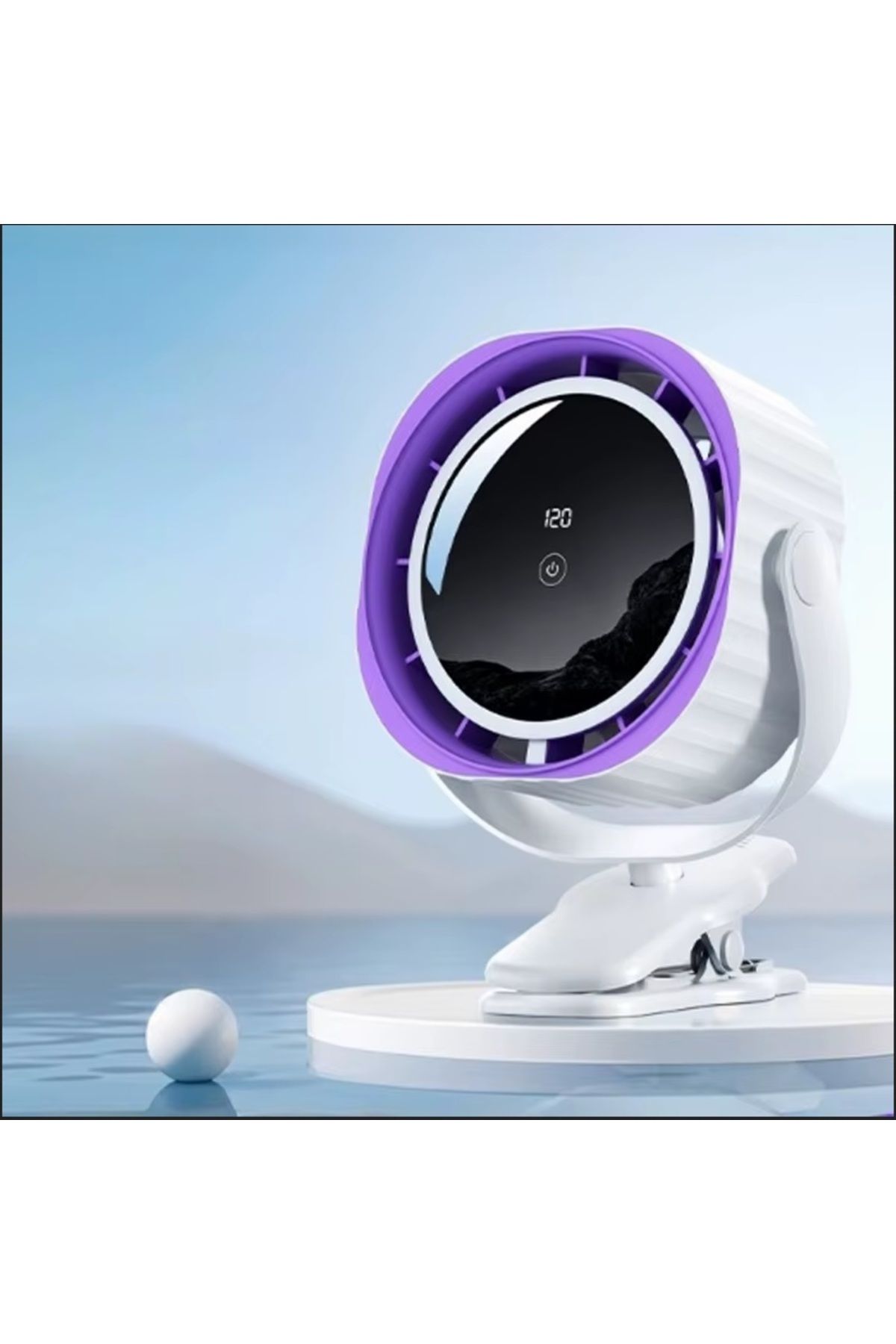 Tastech KLİPSLİ FAN MASAÜSTÜ BEBEK ARABASI ŞARJLI MANDALLI VANTİLATÖR 1800RPM 3600MAH