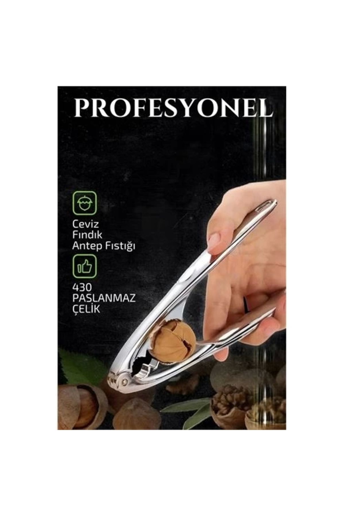 No8 Home Fındık Ceviz Kırıcı 304 Paslanmaz Çelik Mink Design
