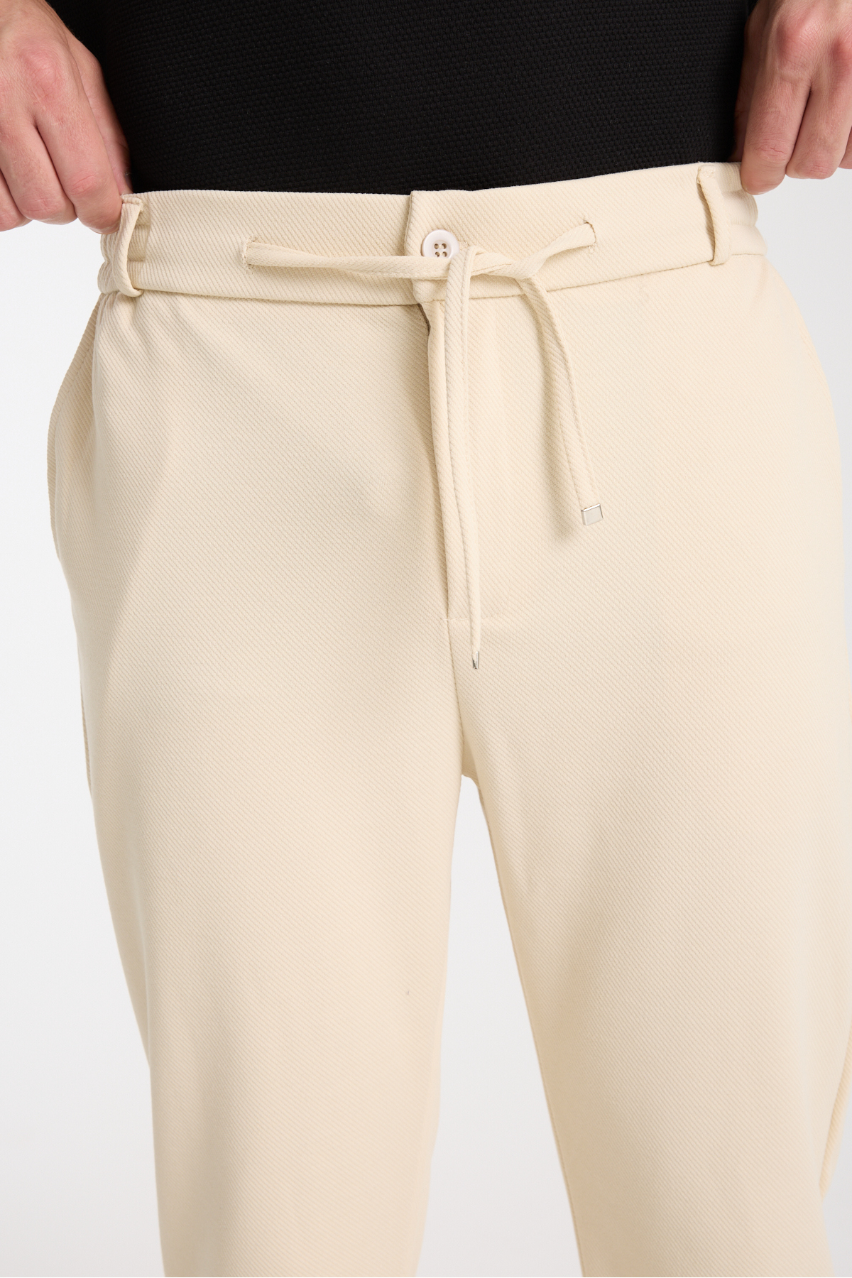 KAPHONE Erkek Pantolon Bel Lastikli Likralı Paça Katlamalı Jogger Stil görsel 8