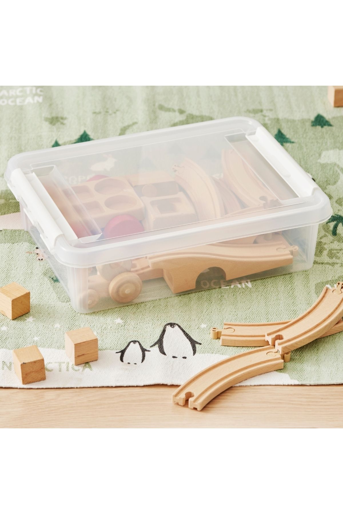 Orthex-Storage and organization box, with lid, SmartStore Home 14, BPA-free plastic, 40x30x11 cm 1
